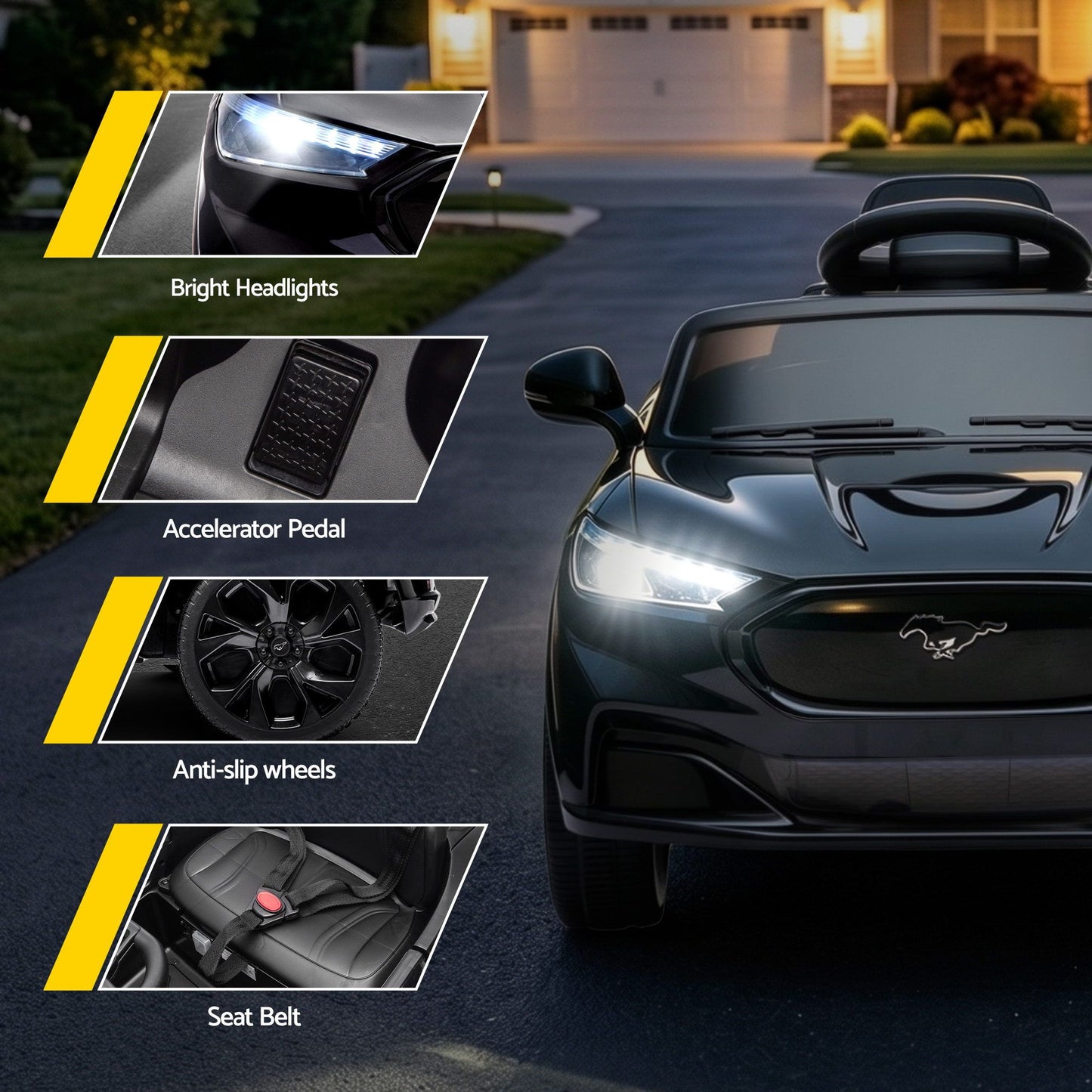 12V Ford Kids Ride-On Electric Car with Remote Music