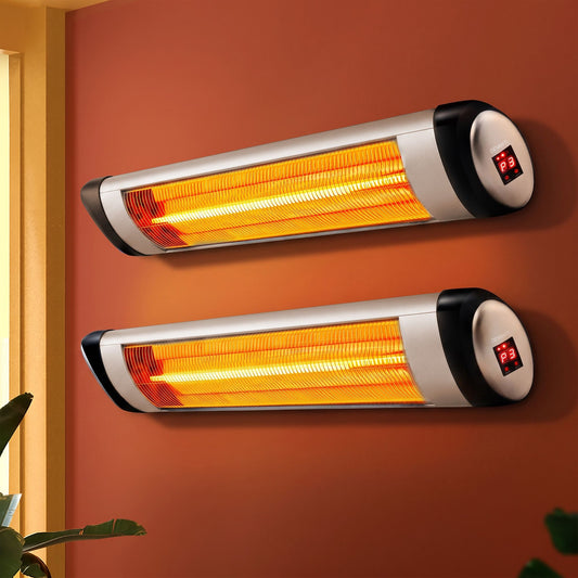 Devanti 2 Pack Outdoor Radiant Heaters - 2000W