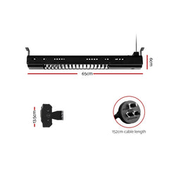 Devanti Electric Strip Heater 2000W - Eco-Friendly Radiant Heater with Remote Control, Rapid Heat-Up, IP65 Waterproof for Indoor & Outdoor Use