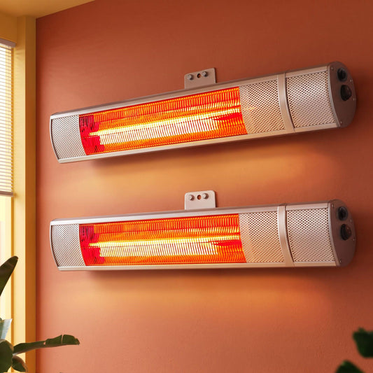 Devanti 2 Pack Outdoor Radiant Heaters - 2000W