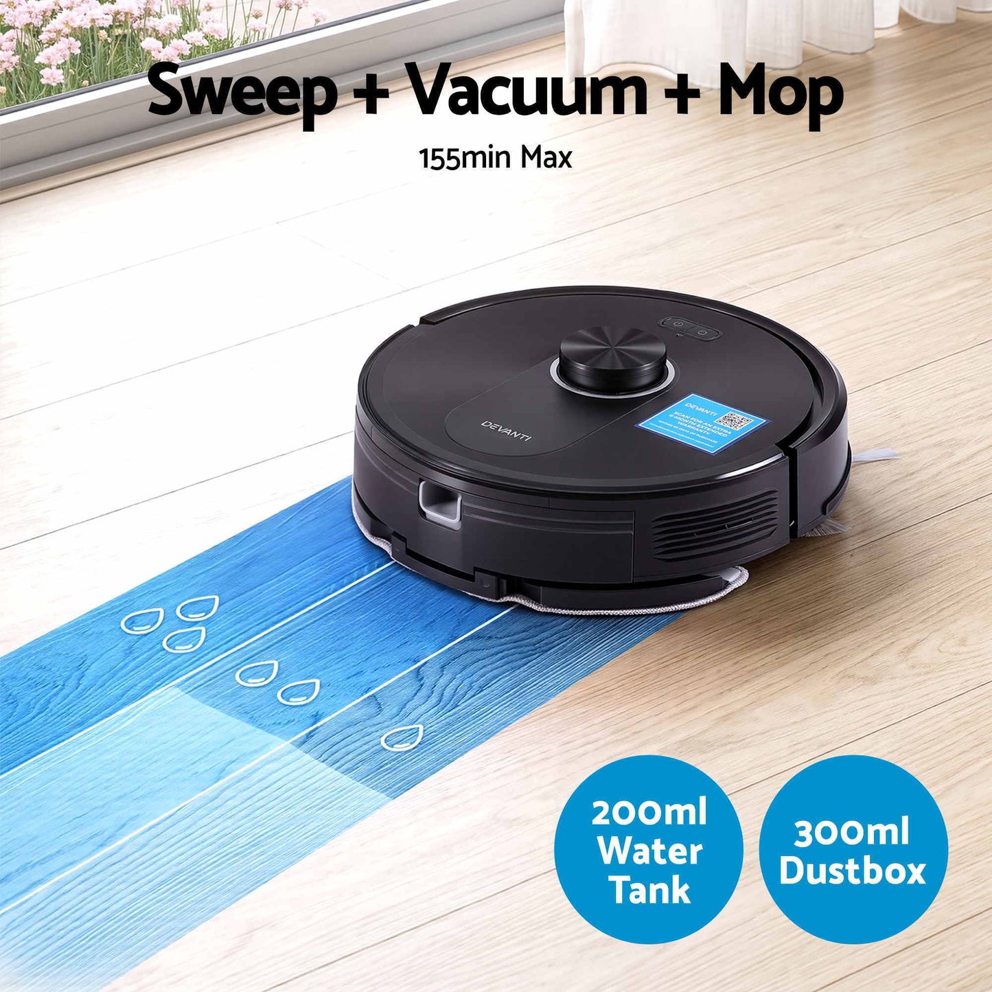 Devanti Robot Vacuum & Mop