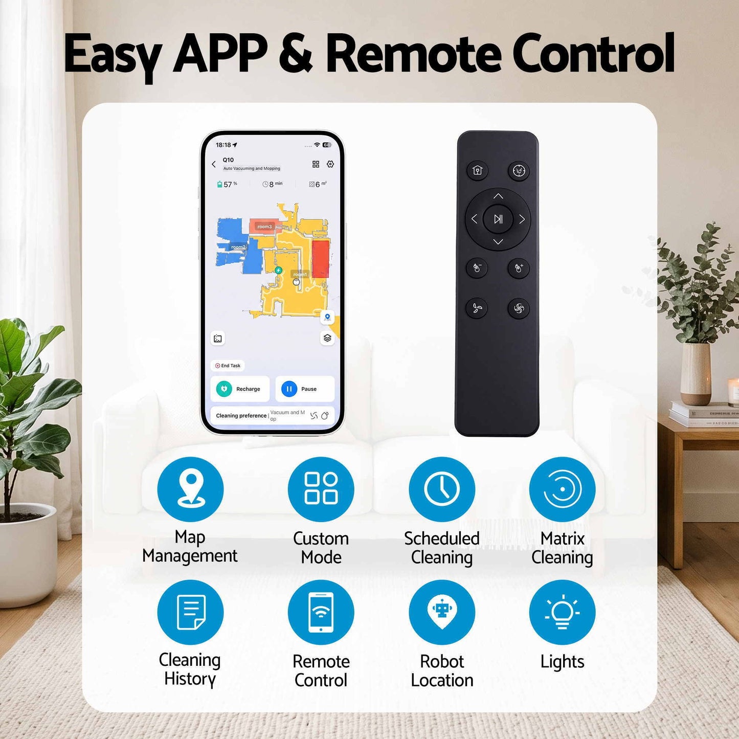 Devanti Robot Vacuum & Mop