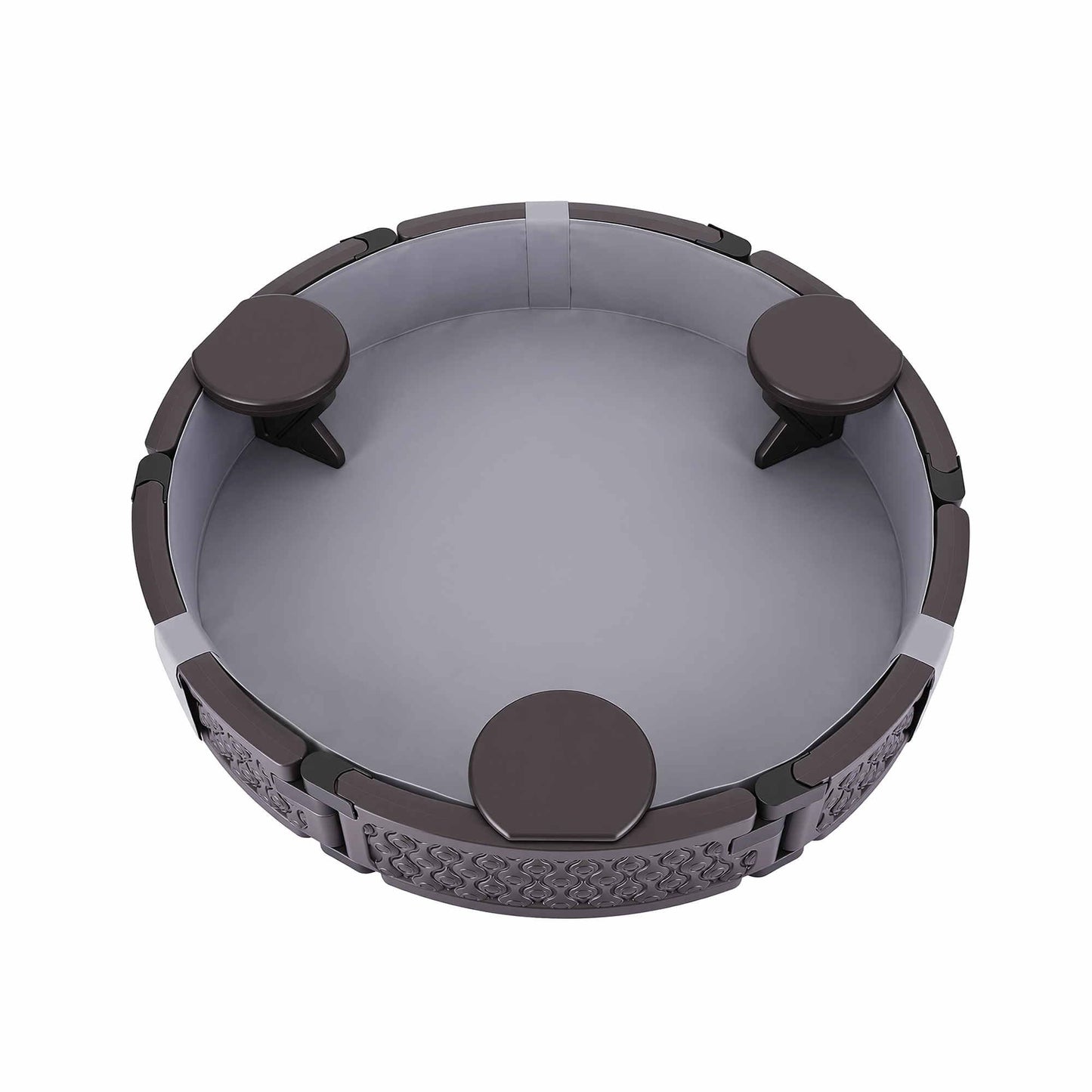 Artiss Kids Sandpit Outdoor 121cm 3-Seats