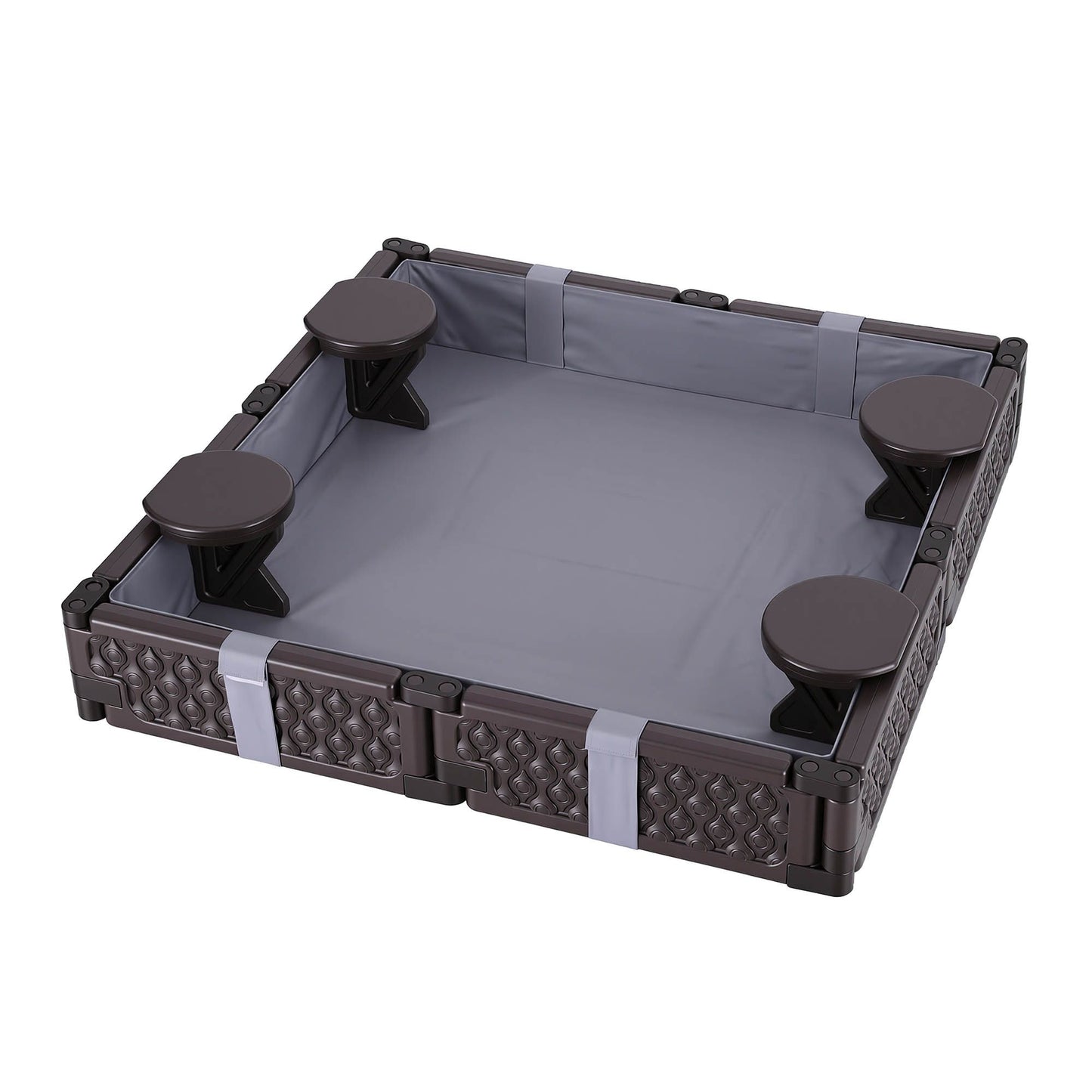 Keezi Kids Sandpit Sandbox with Cover