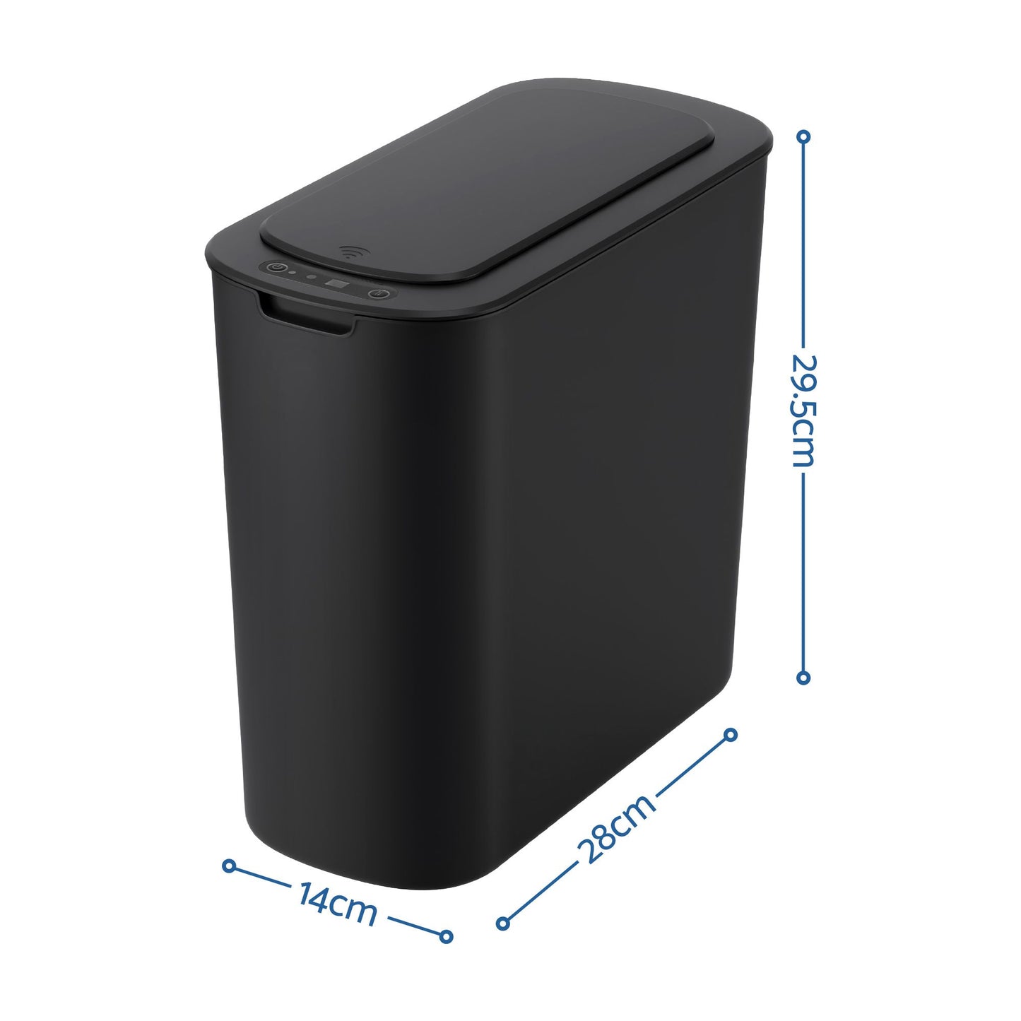 Devanti 2 Pack 11L Motion Sensor Bins - Black
