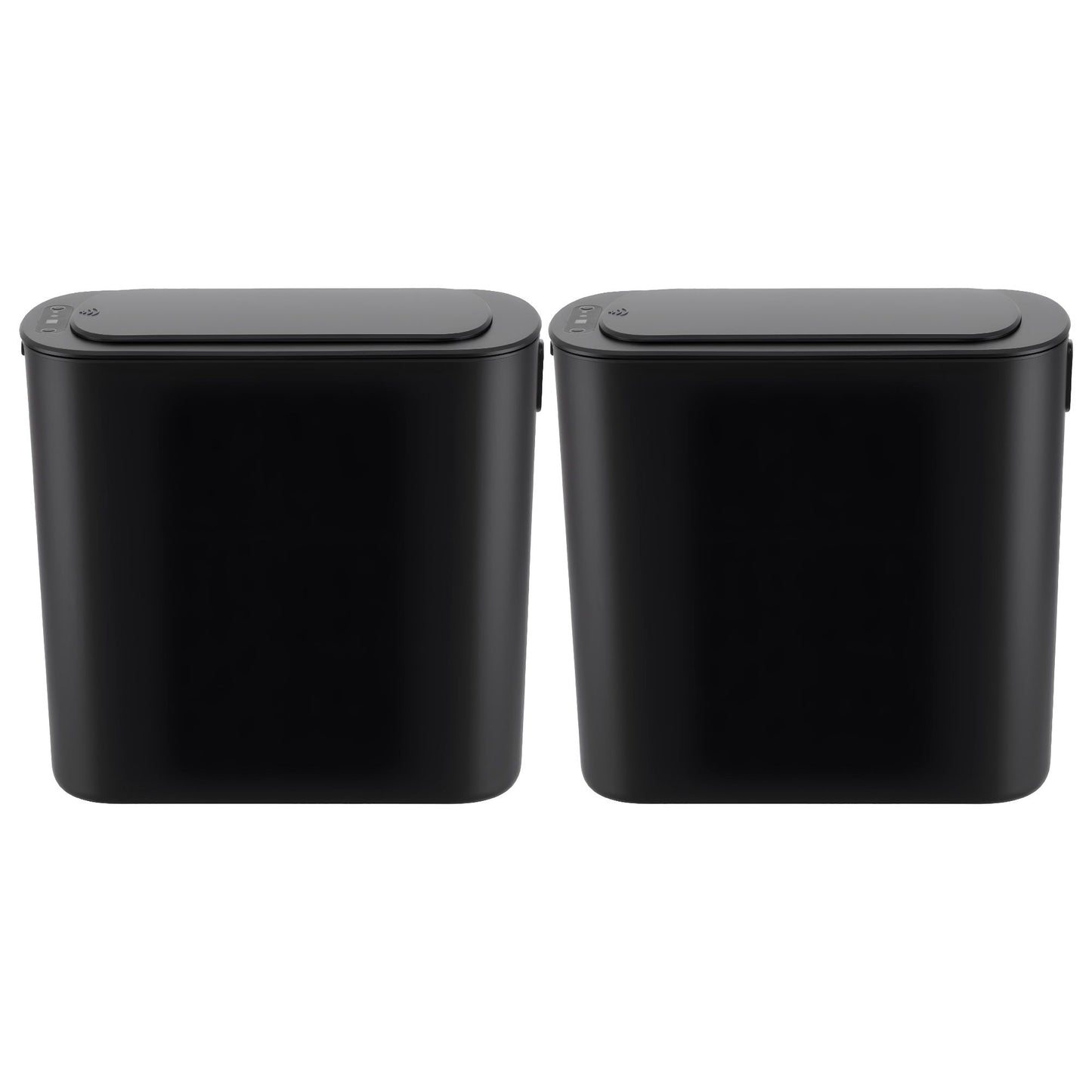 Devanti 2 Pack 11L Motion Sensor Bins - Black