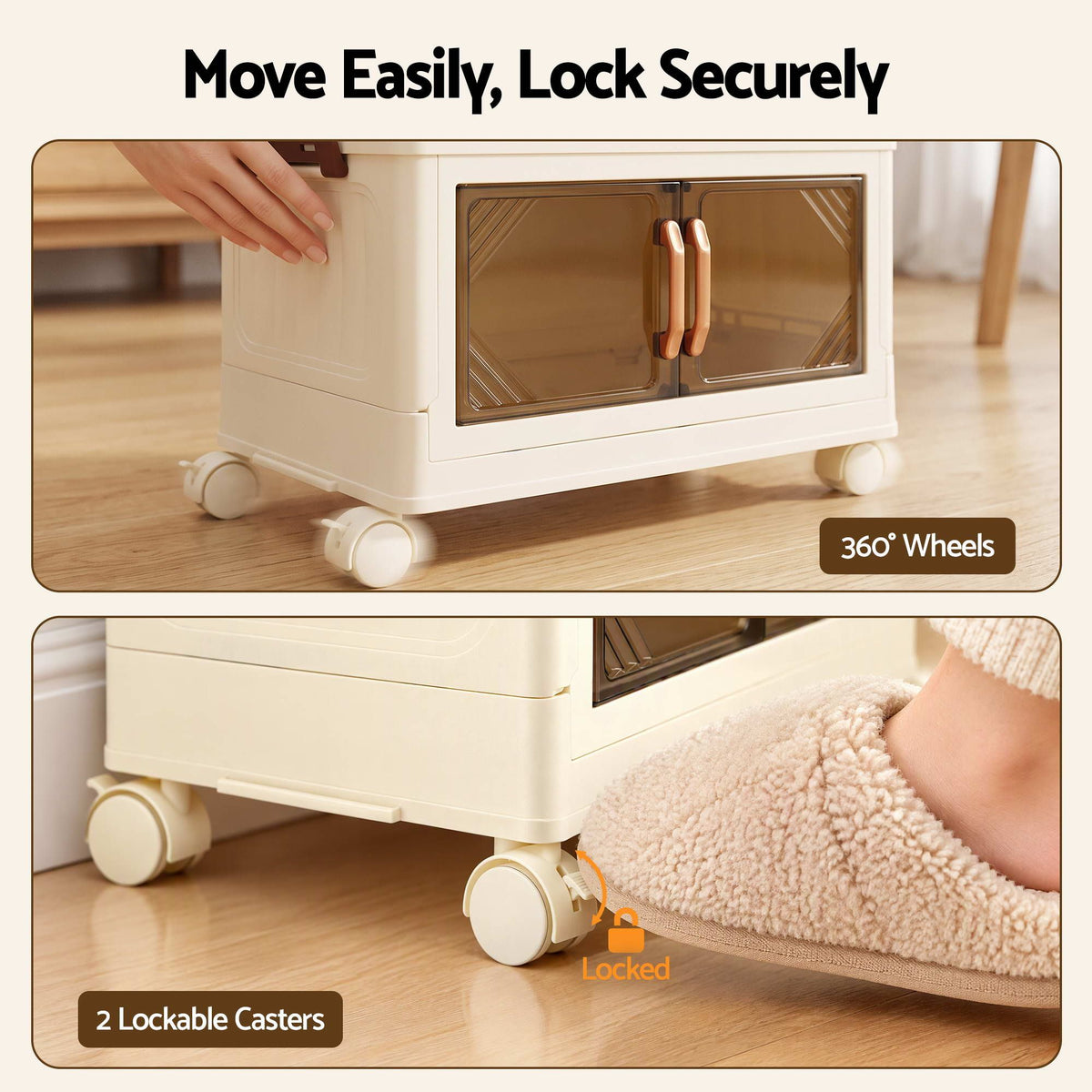 Artiss 5-Tier Foldable Storage Cabinet - White