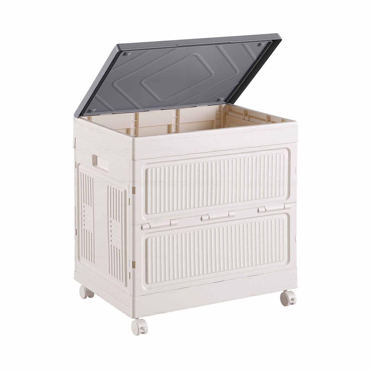 Artiss Foldable Storage Cabinet with Flip-Top - White