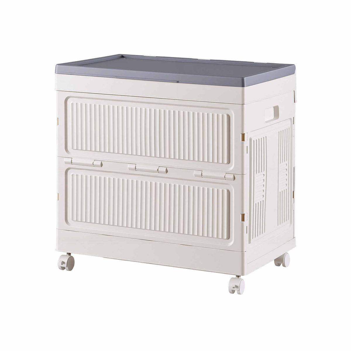 Artiss Foldable Storage Cabinet with Flip-Top - White