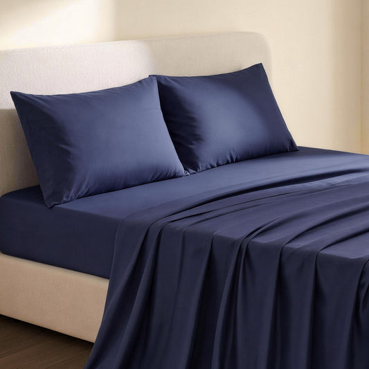 Giselle 500TC Cotton Sheet Set - King - Navy Blue