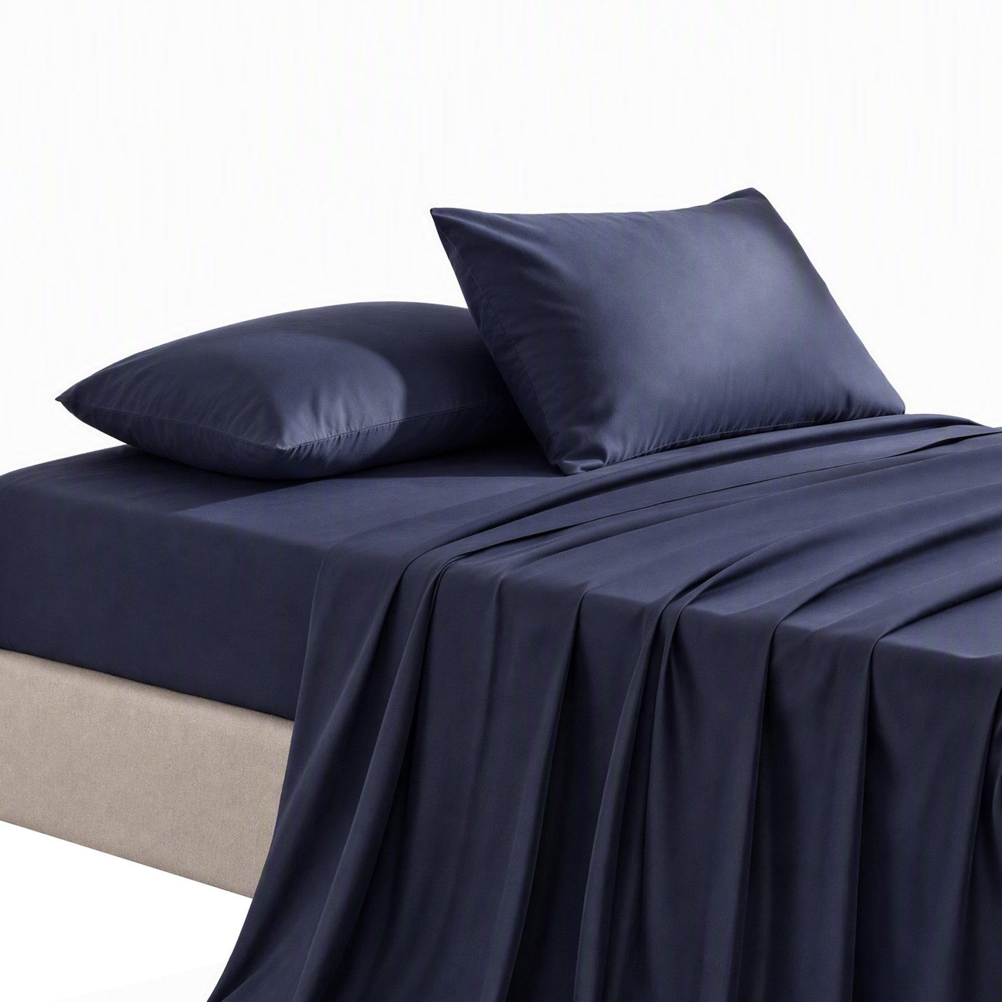 Giselle 500TC Cotton Sheet Set - Single - Navy Blue
