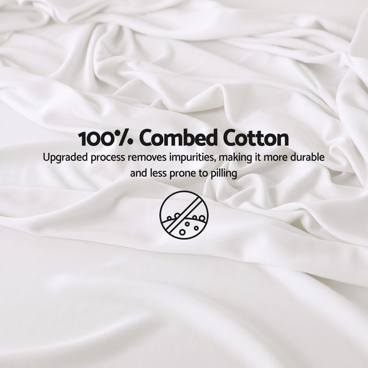 Giselle 500TC Cotton Sheet Set - King - White
