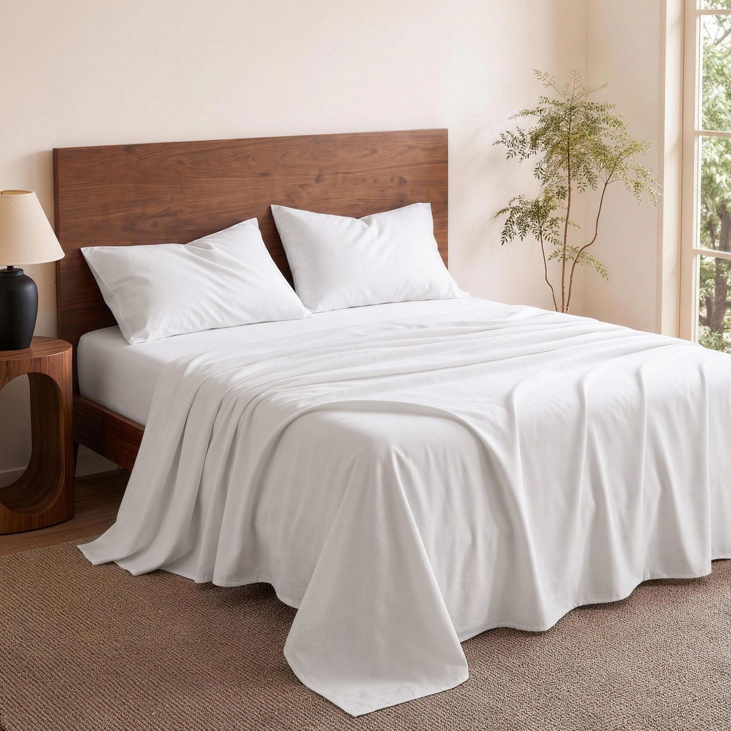 Giselle 500TC Cotton Sheet Set - King - White