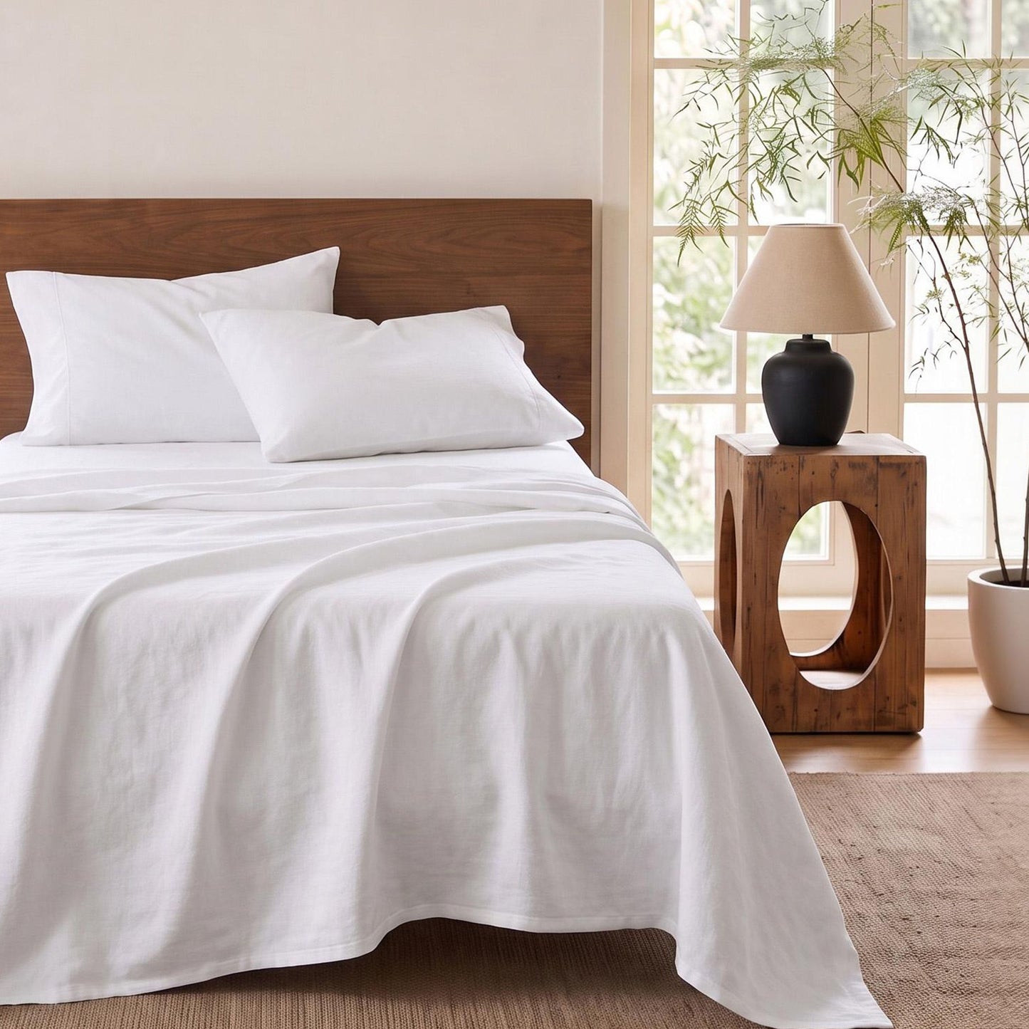 Giselle 500TC Cotton Sheet Set - King Single - White
