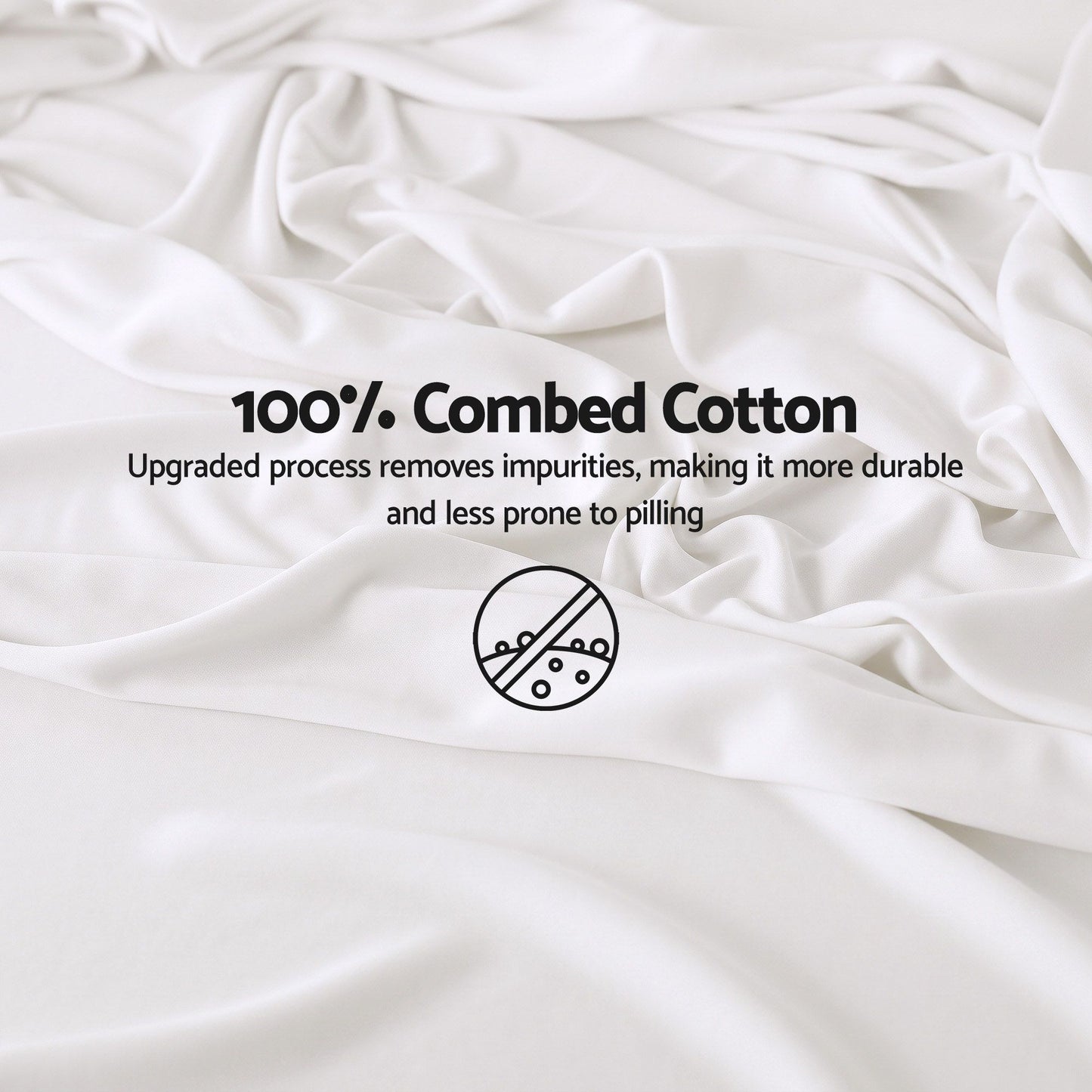 Giselle 500TC Cotton Sheet Set - King Single - White