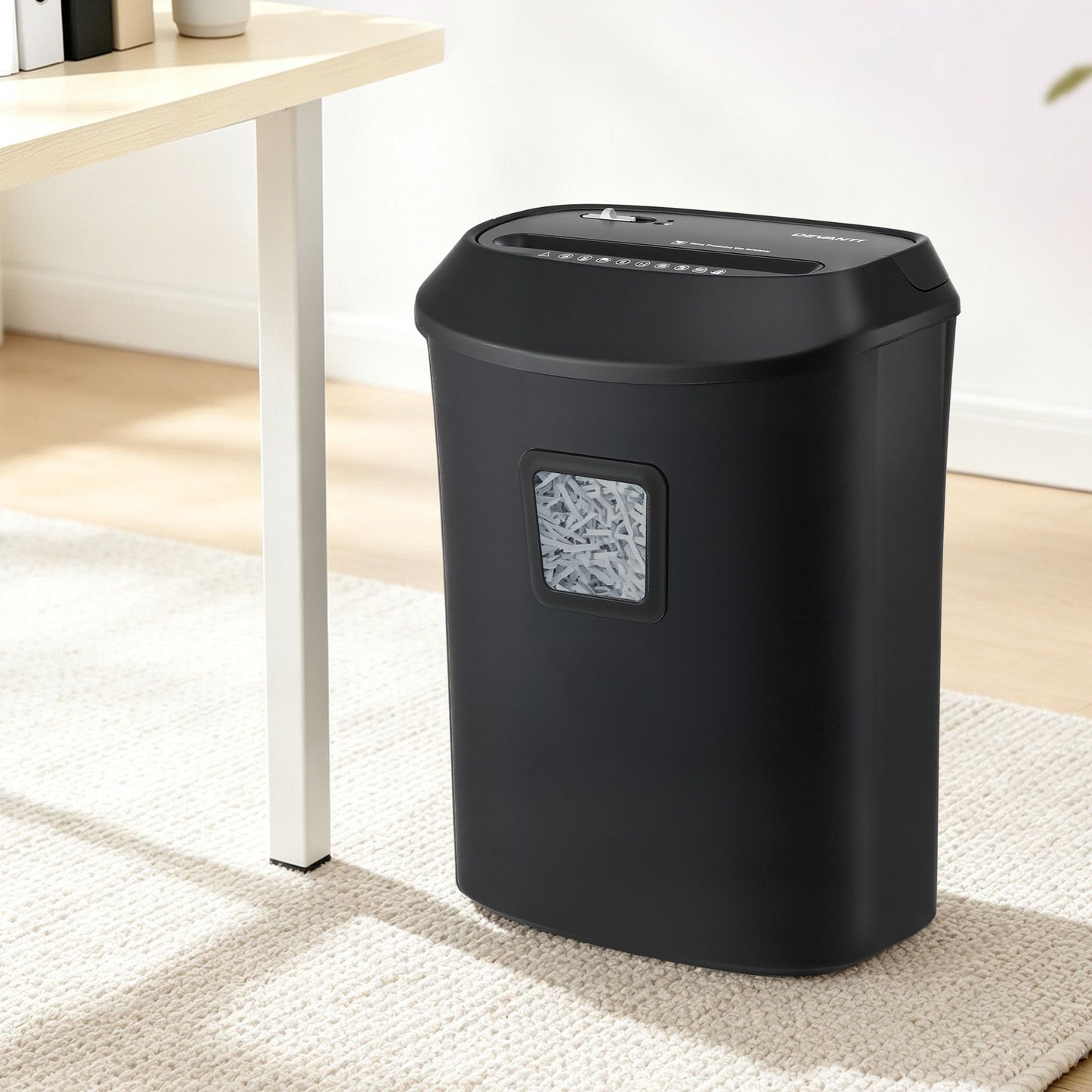 Devanti 25L Paper Shredder - 14-Sheet Cross-Cut