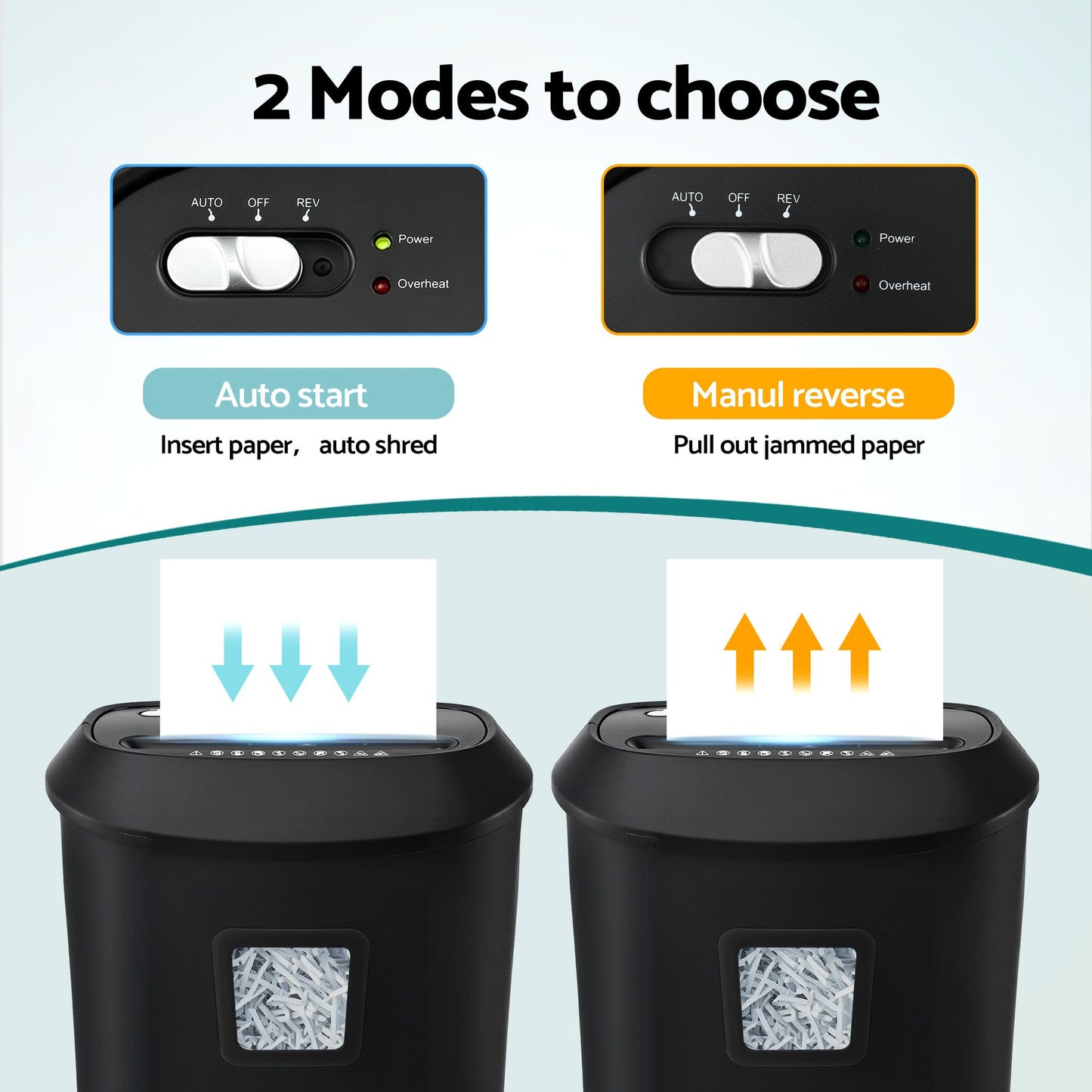 Devanti 25L Paper Shredder - 14-Sheet Cross-Cut