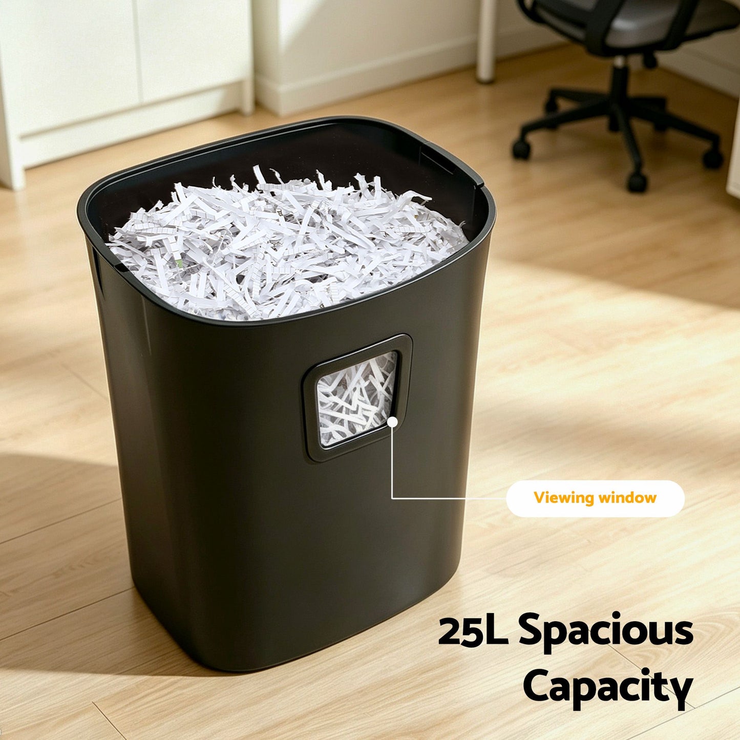Devanti 25L Paper Shredder - 14-Sheet Cross-Cut