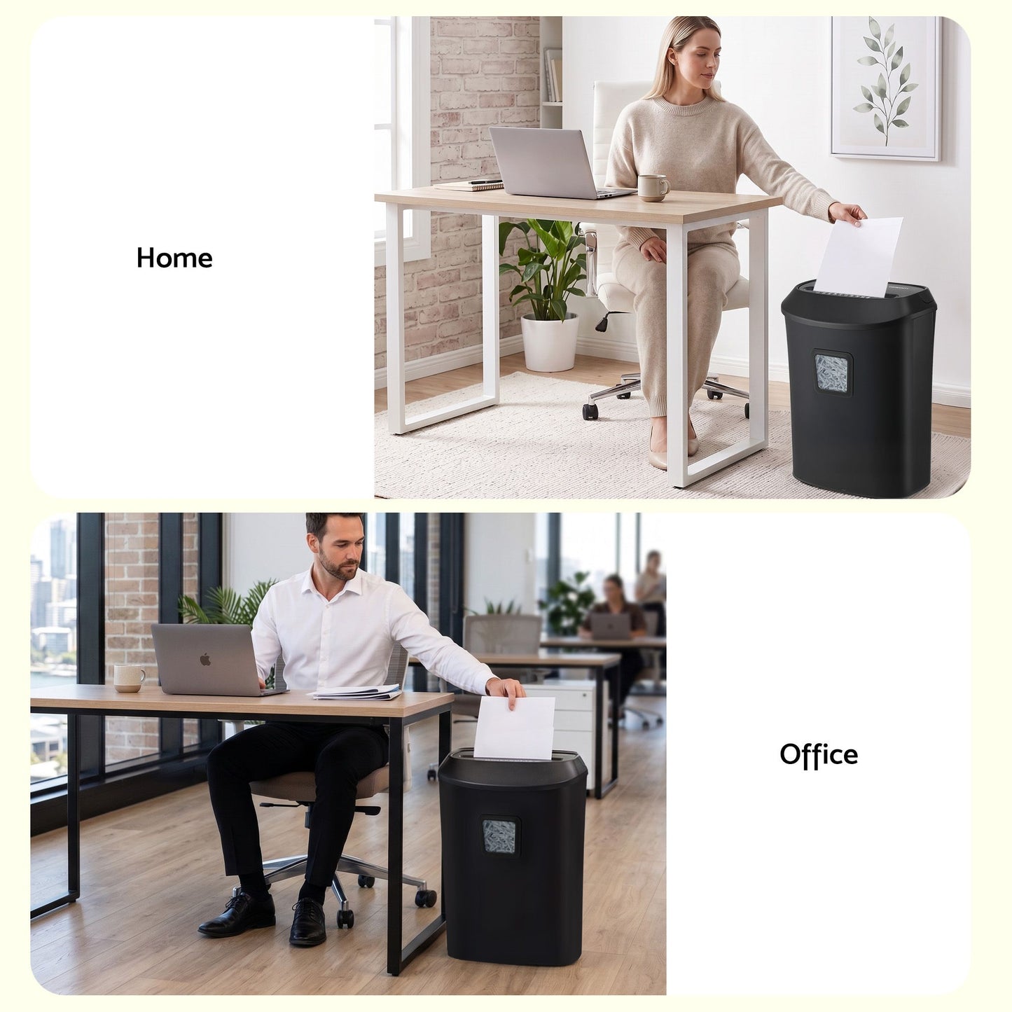 Devanti 25L Paper Shredder - 14-Sheet Cross-Cut
