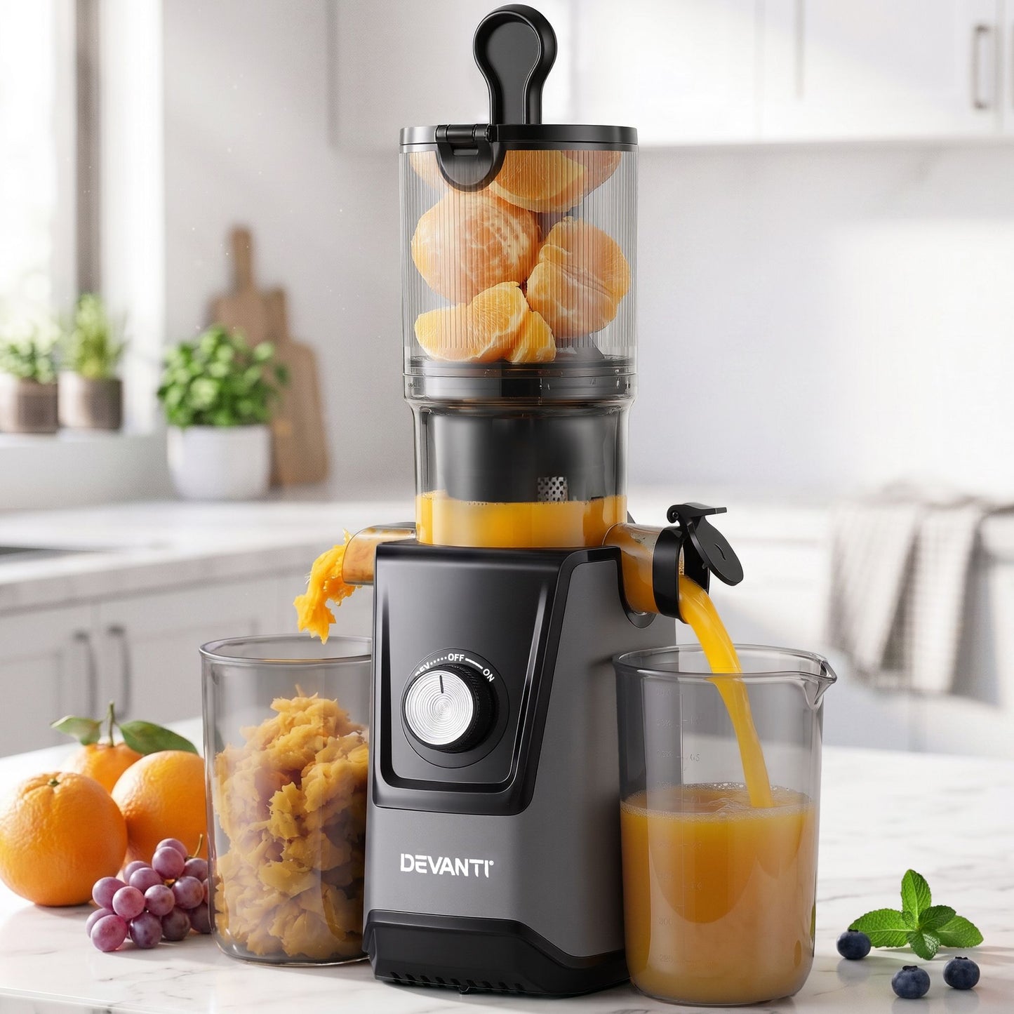 Devanti 200W Cold Press Slow Juicer