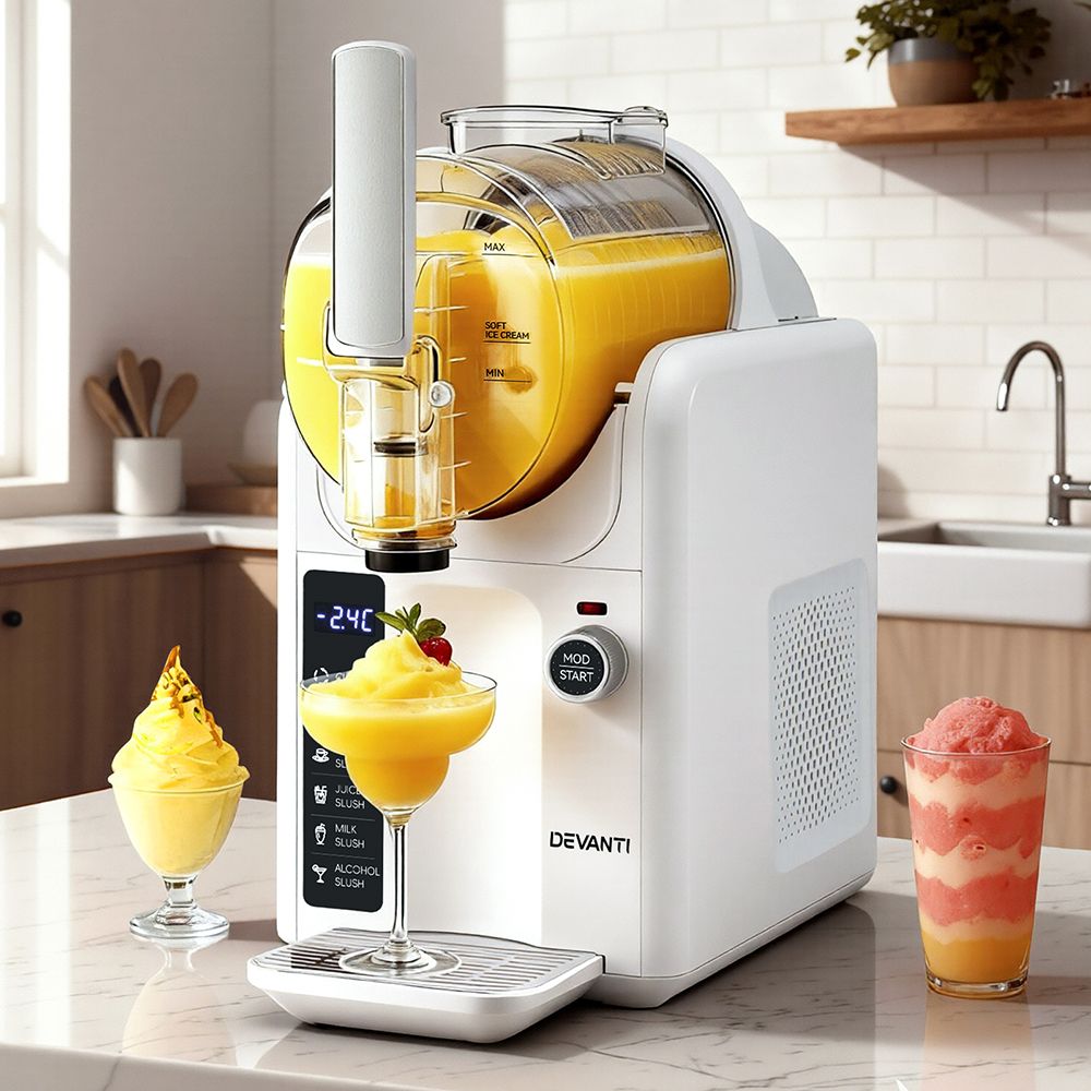 Devanti 5-in-1 Slushie & Ice Cream Maker 2L