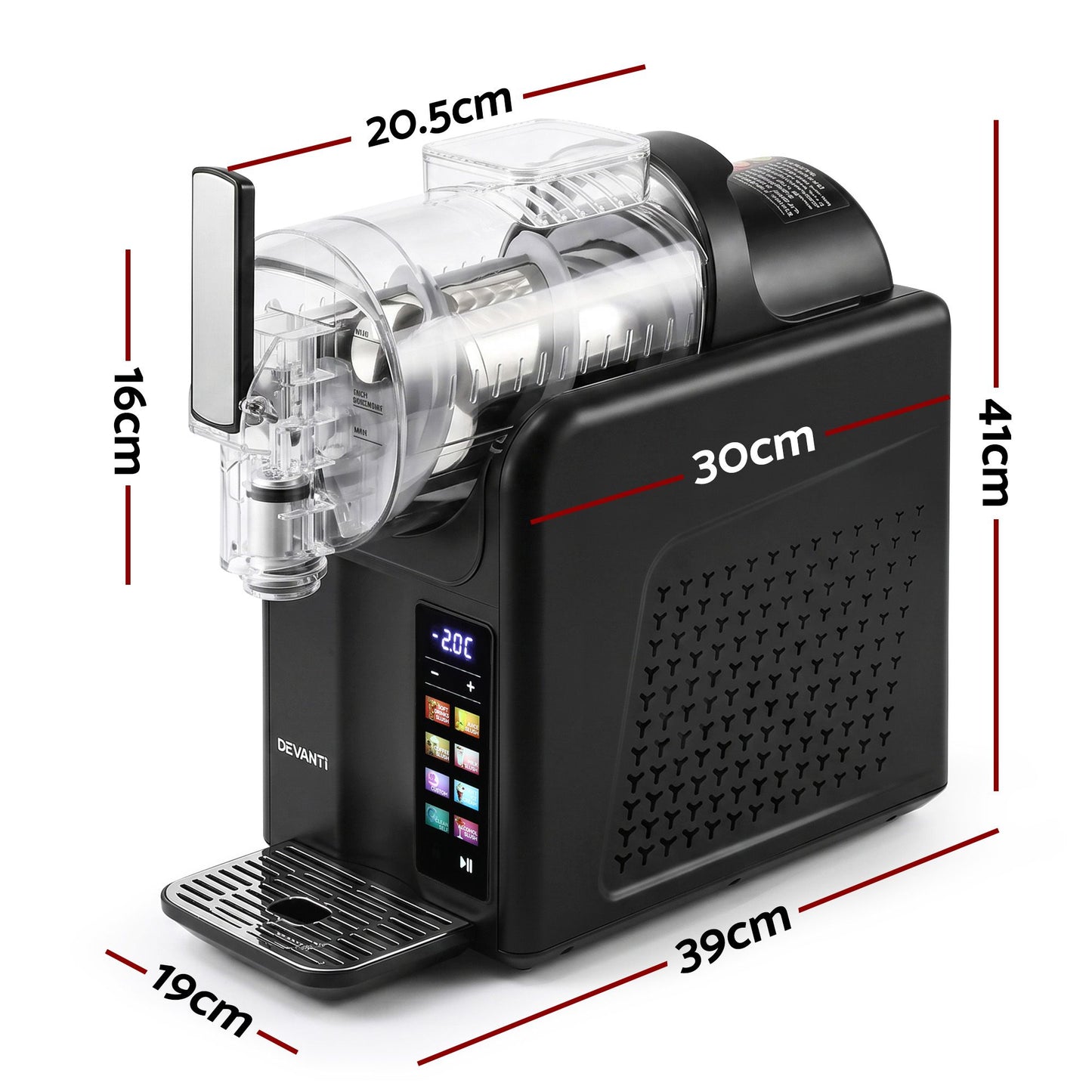 Devanti 2L Slushie Machine - Black