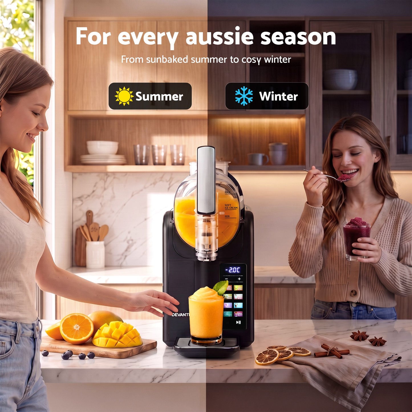Devanti 2L Slushie Machine - Black