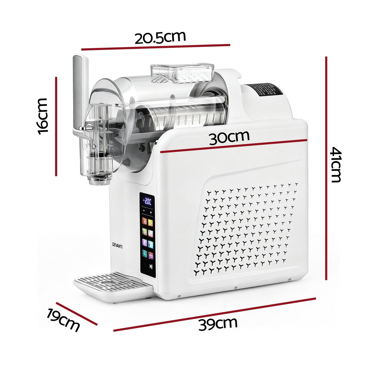 Devanti 2L Slushie Machine - White