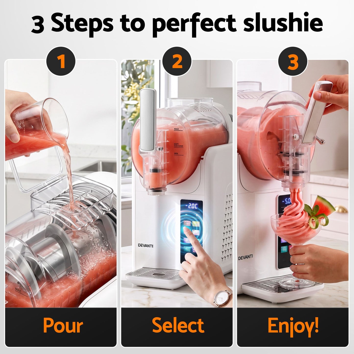 Devanti 2L Slushie Machine - White