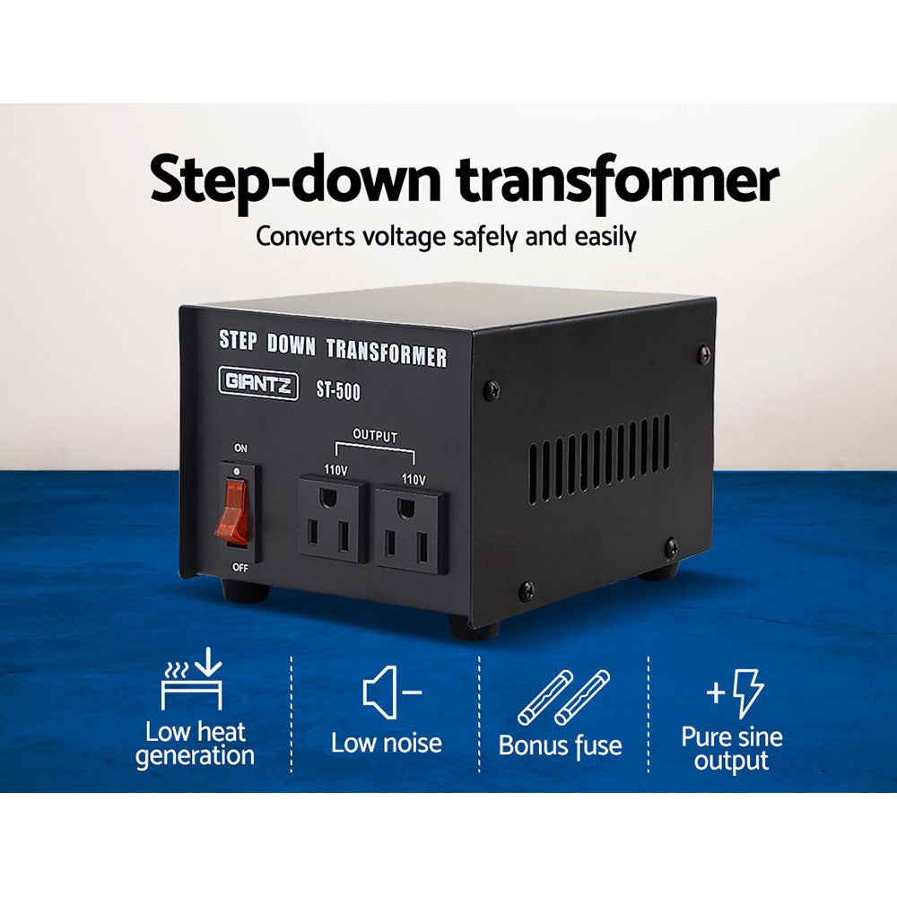 Giantz Step Down Transformer 500W to 110V - AU/US