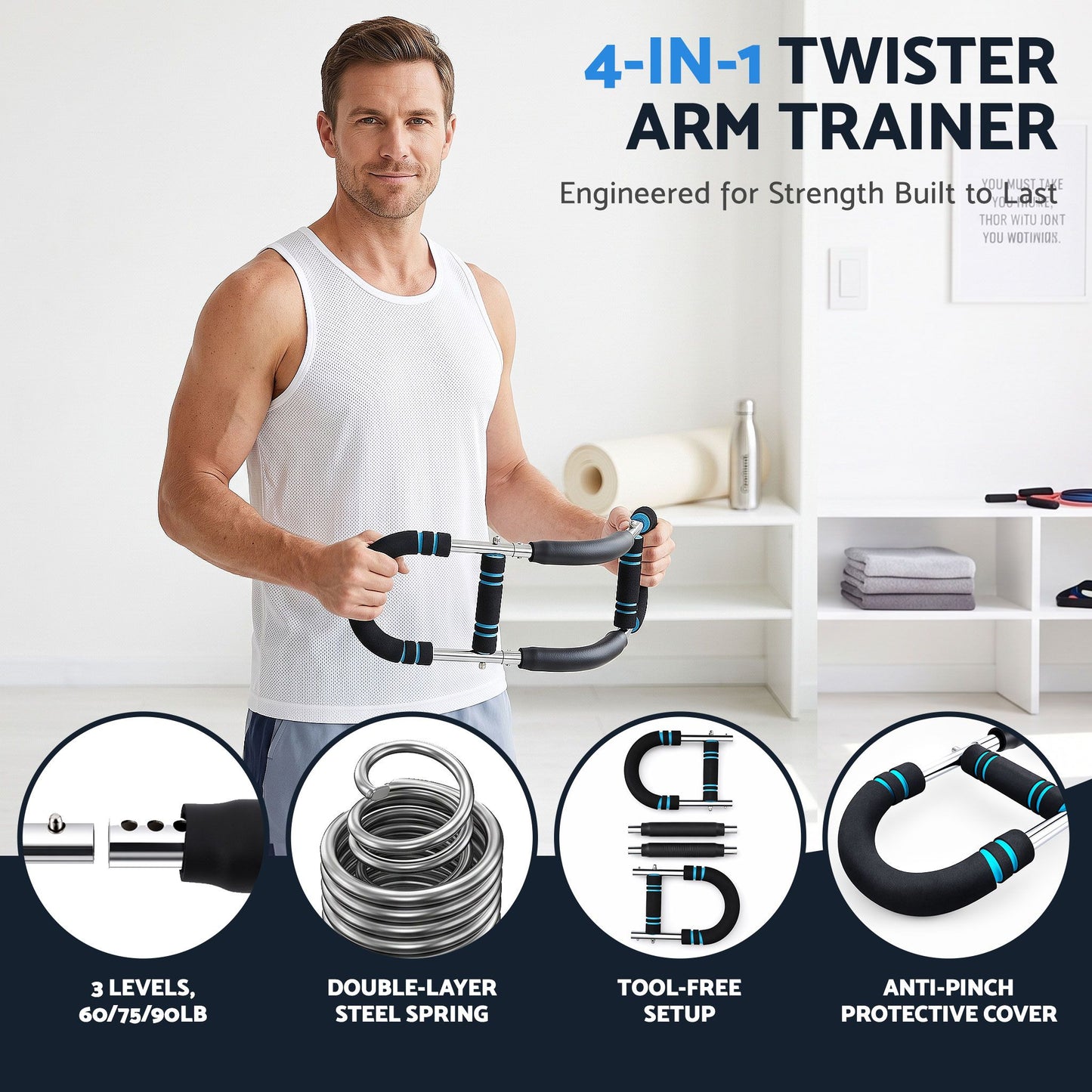 Everfit Twister Arm Exerciser 60-90lb