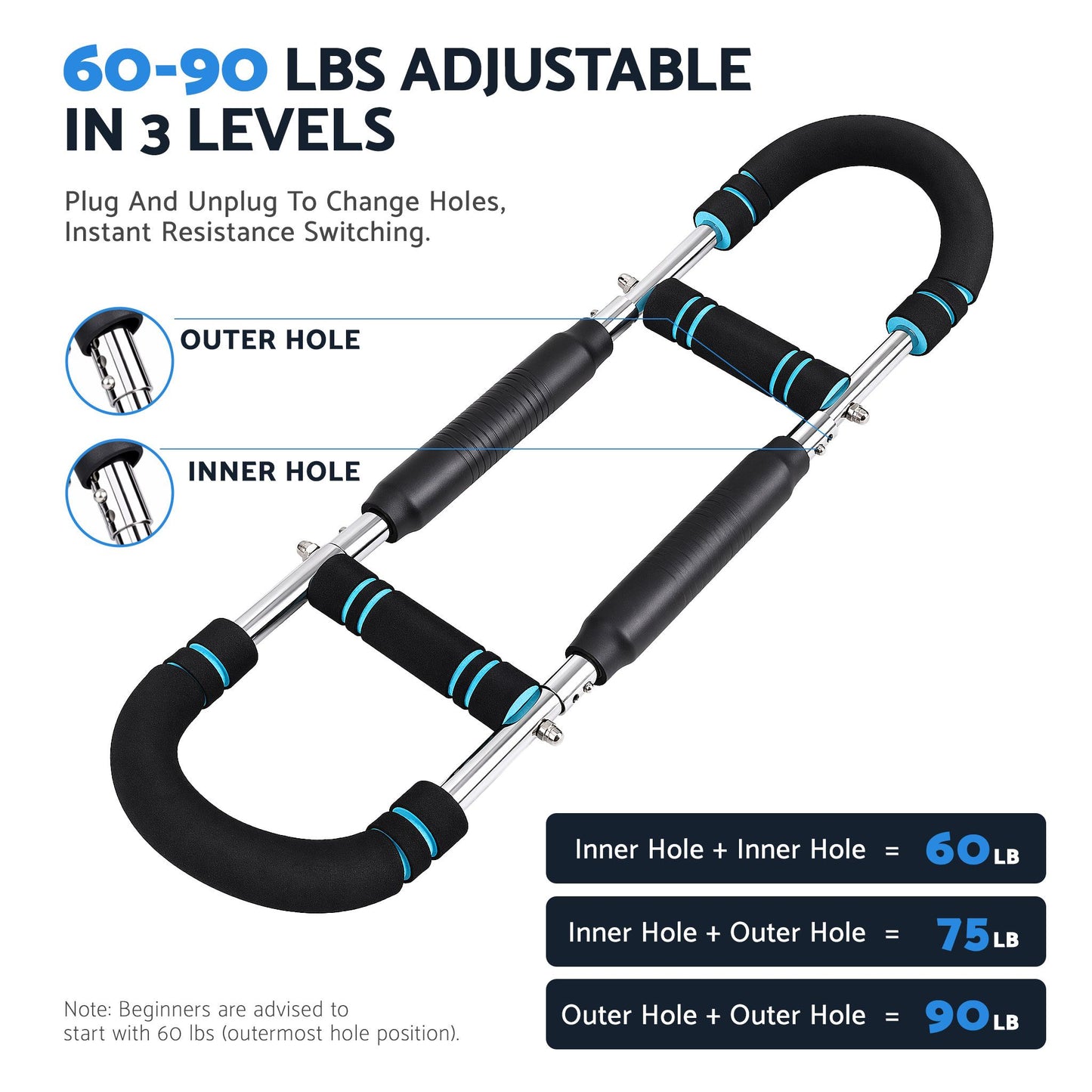 Everfit Twister Arm Exerciser 60-90lb