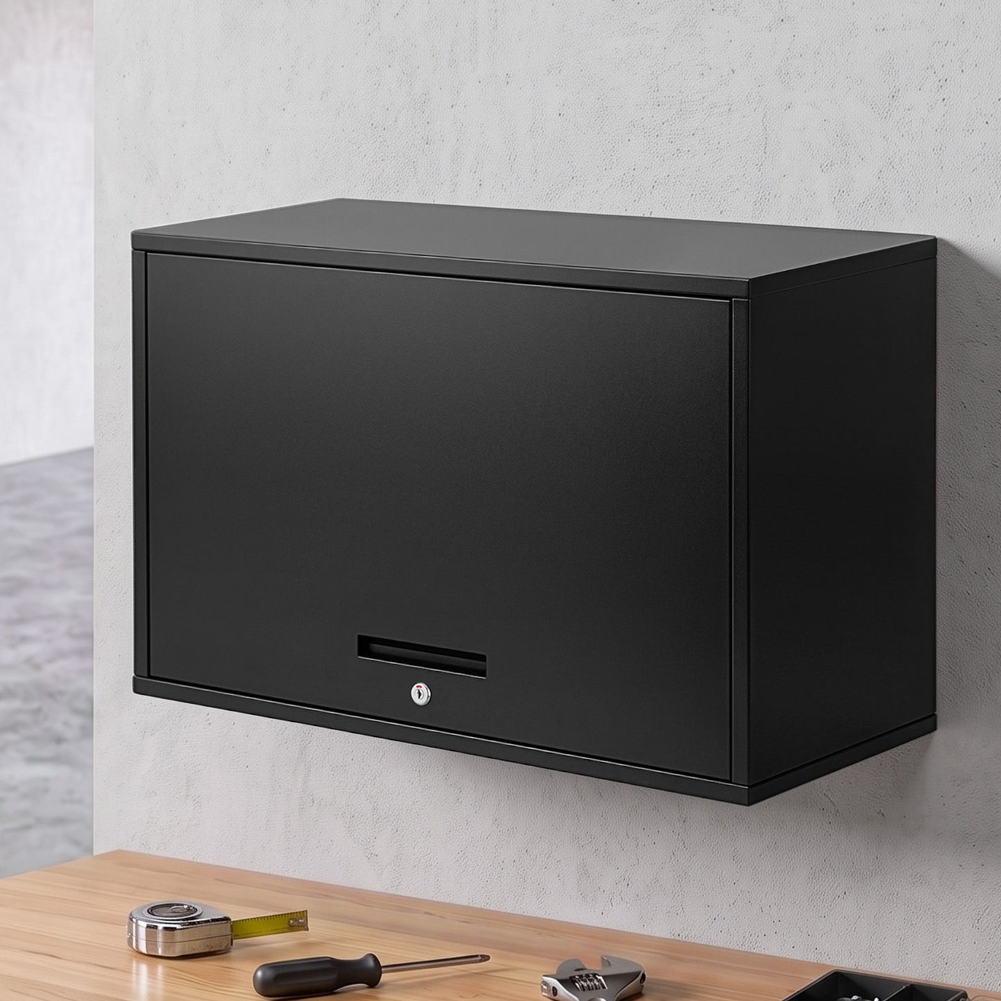 Giantz Overhead Wall-Mount Tool Cabinet - Black
