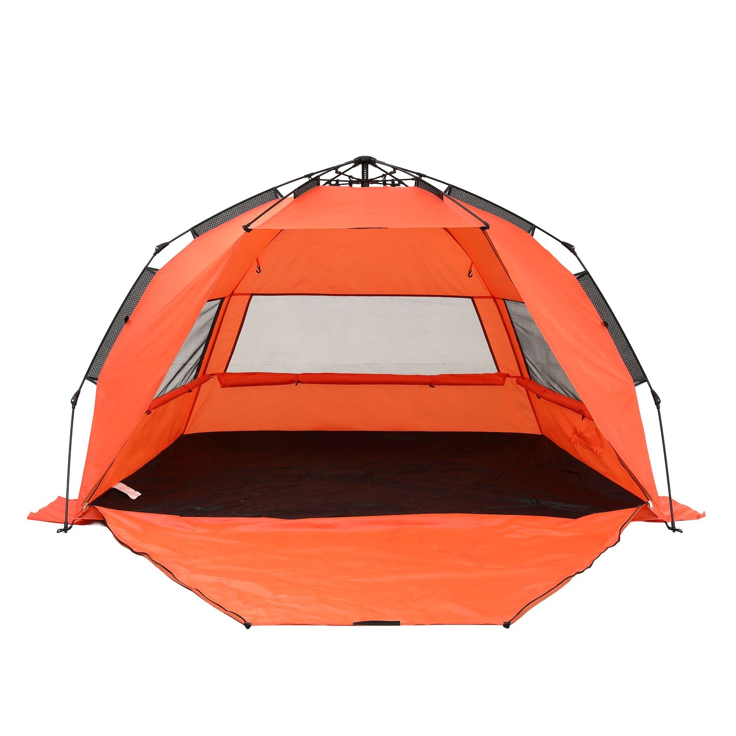 Weisshorn Beach Tent 3-4 Person Pop Up Sun Shade UPF 50 Automatic Outdoor Orange