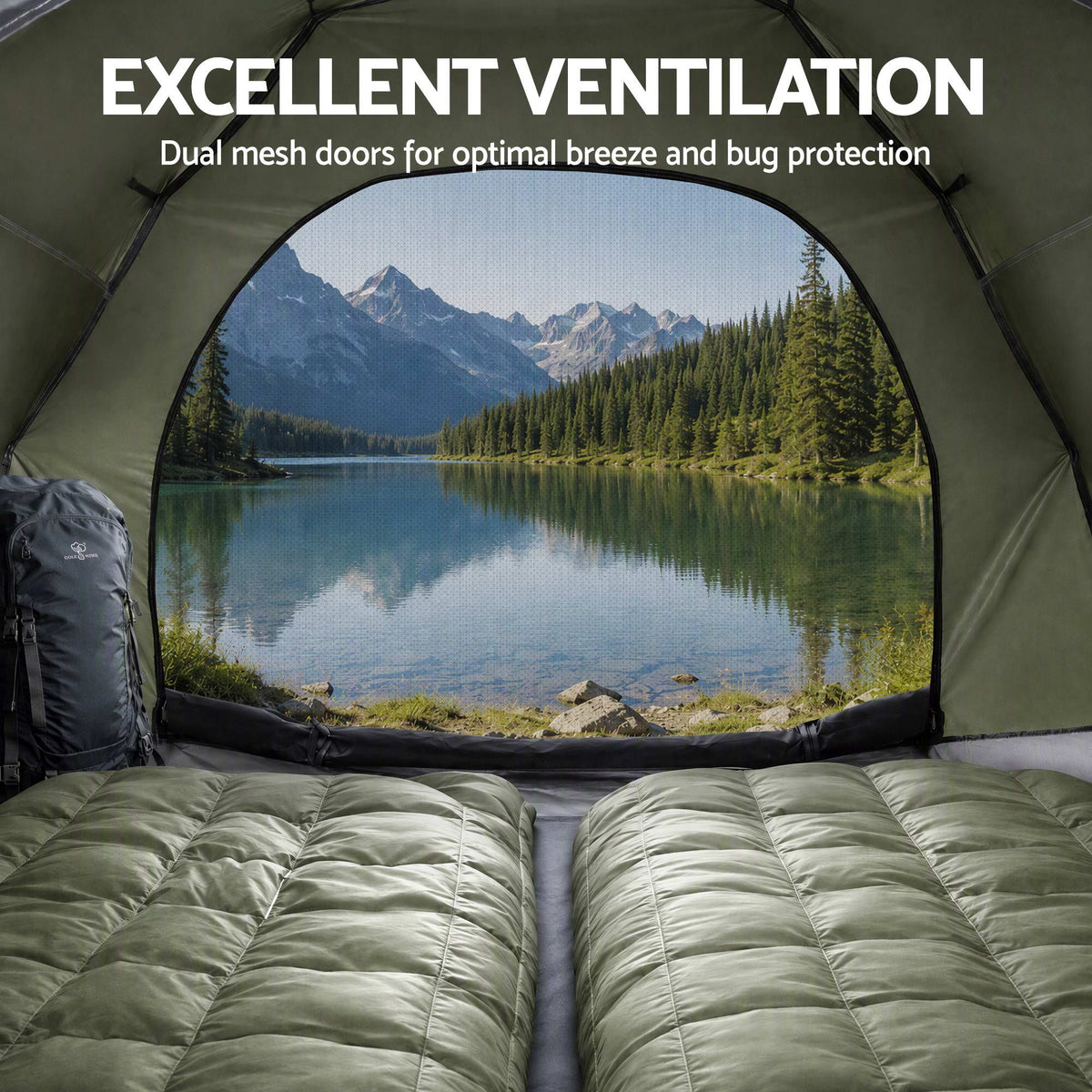Weisshorn 2-Person Pop-Up Camping Tent