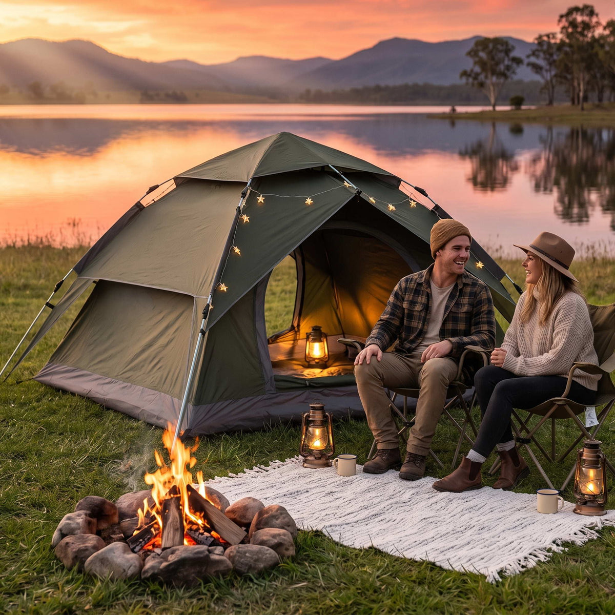 Weisshorn 2-Person Pop-Up Camping Tent
