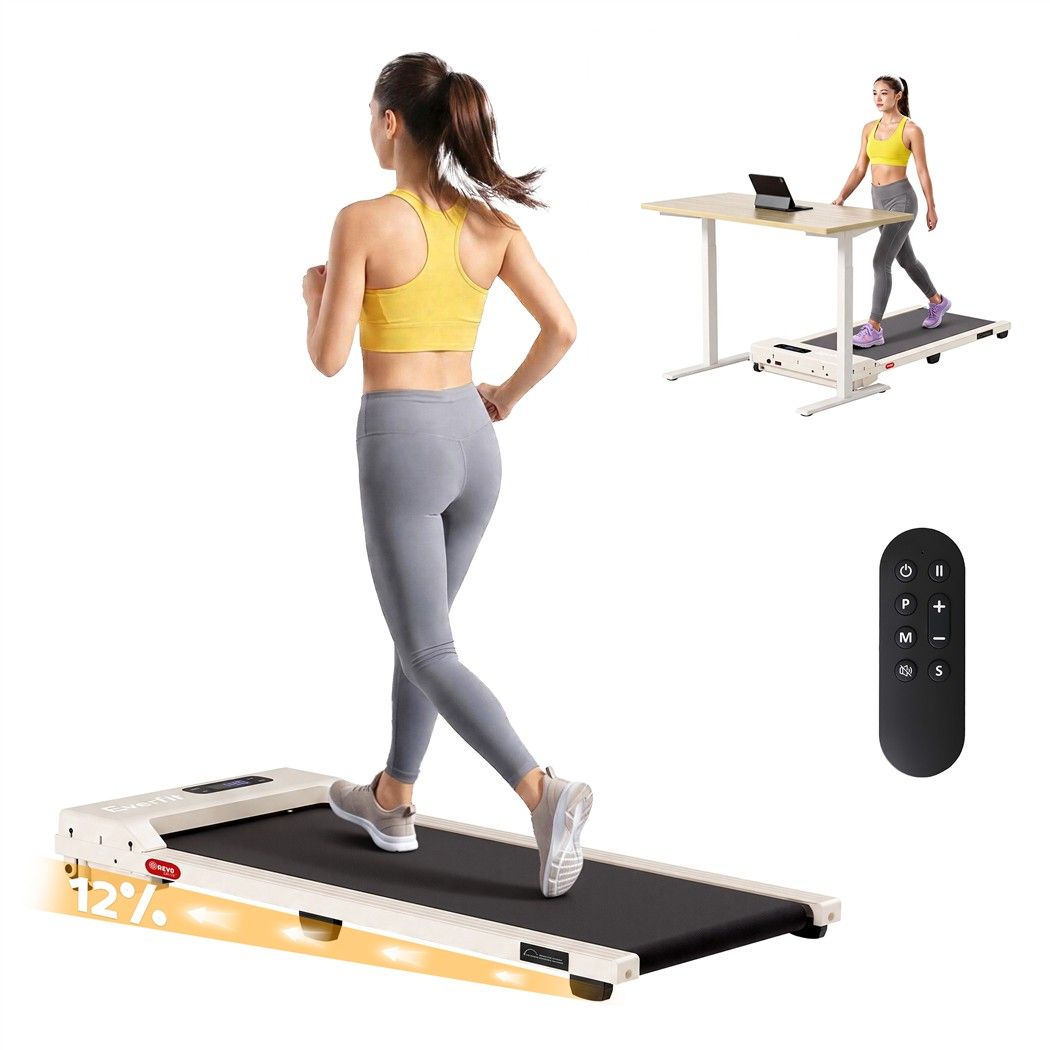 Everfit 3-in-1 Walking Pad Treadmill - Beige