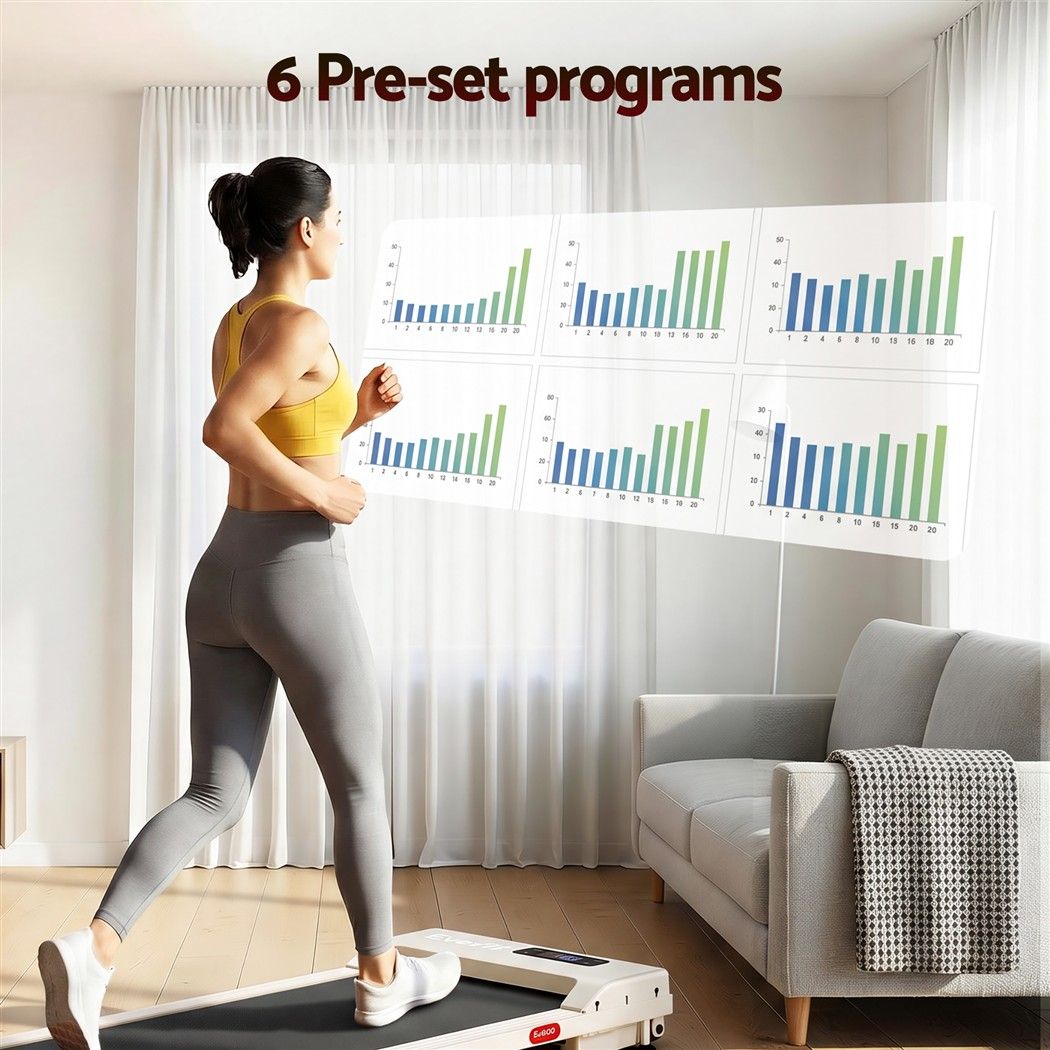 Everfit 3-in-1 Walking Pad Treadmill - Beige