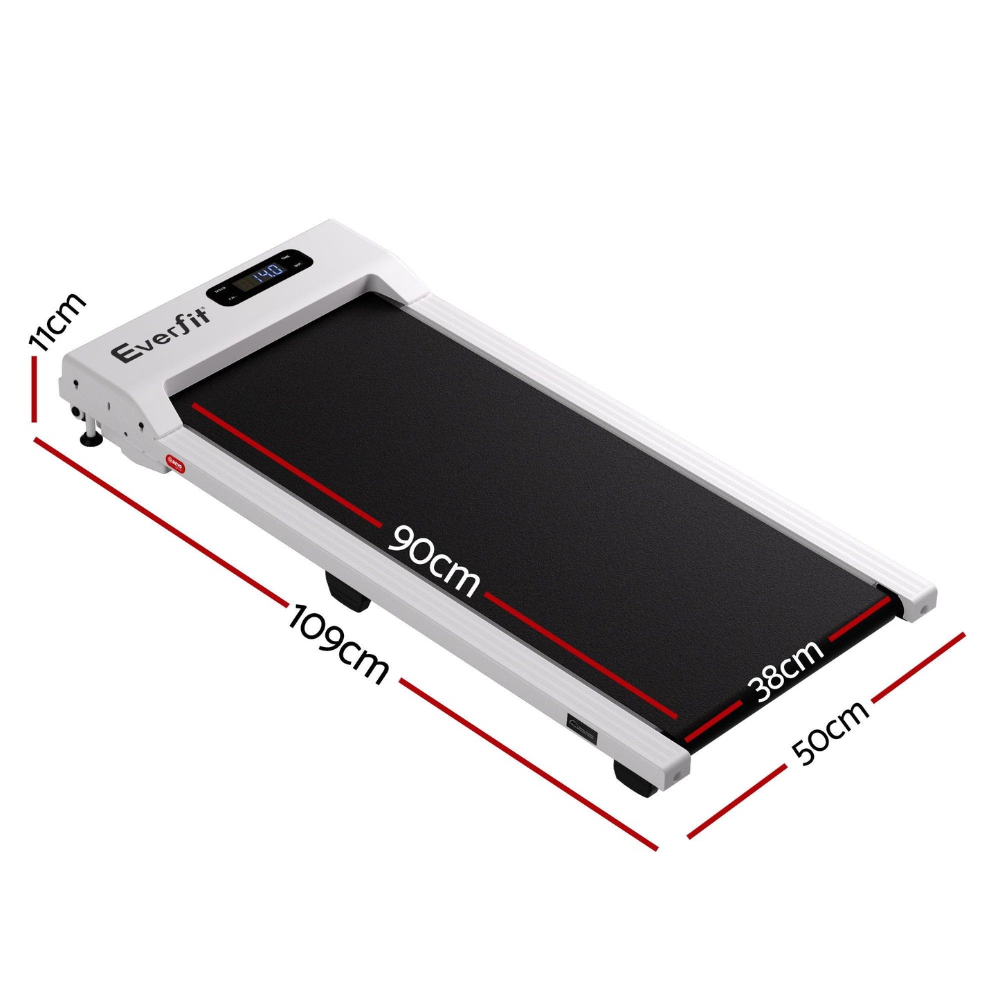 Everfit 3-in-1 Walking Pad Treadmill - White