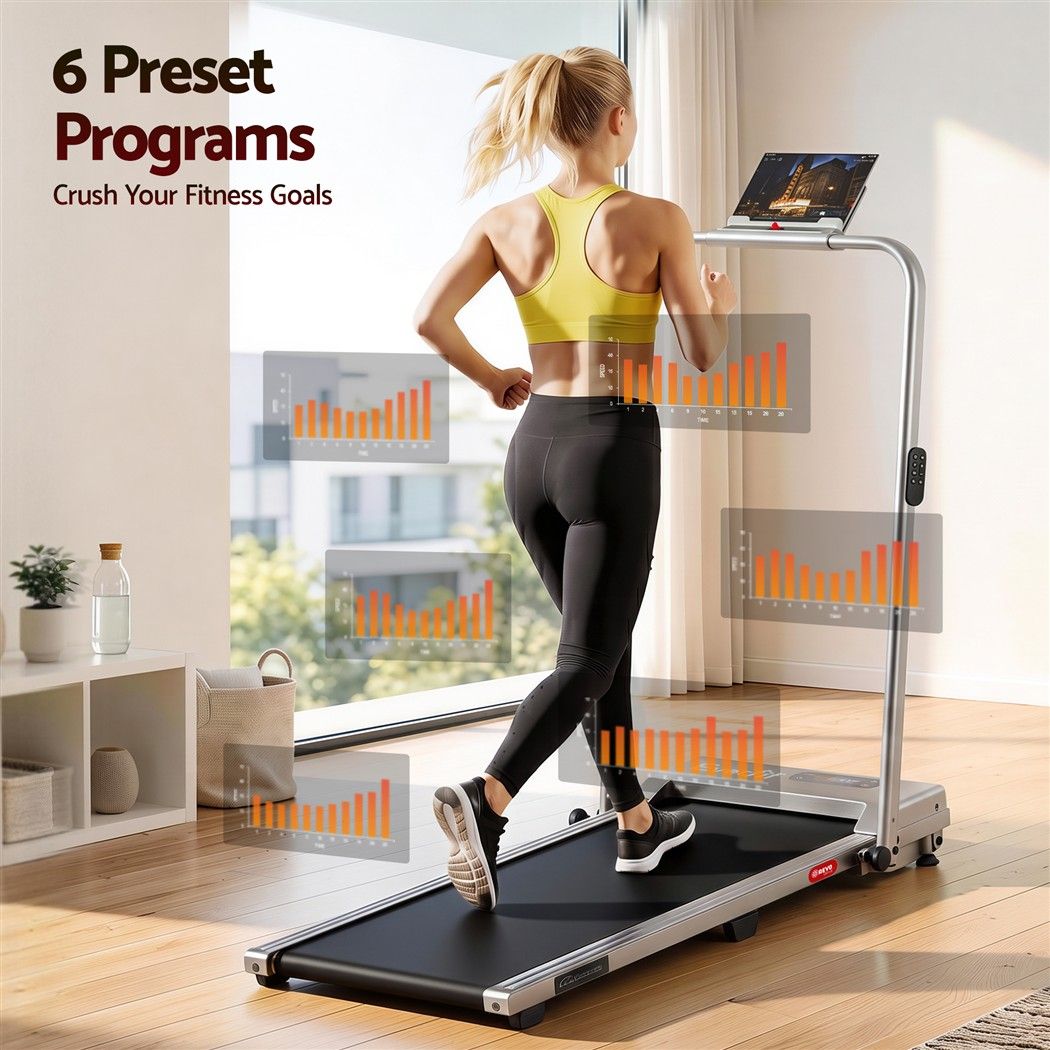 Everfit 3-in-1 Under-Desk Walking Pad Treadmill - Silver