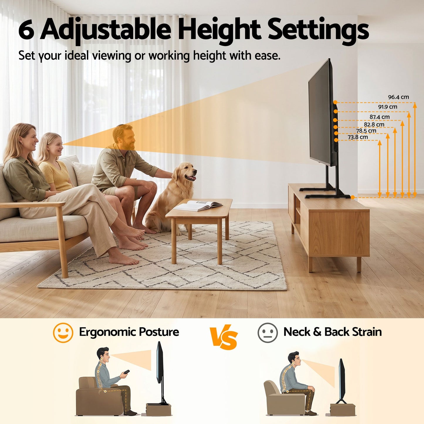 Artiss Universal TV Stand - 24-86 Inch