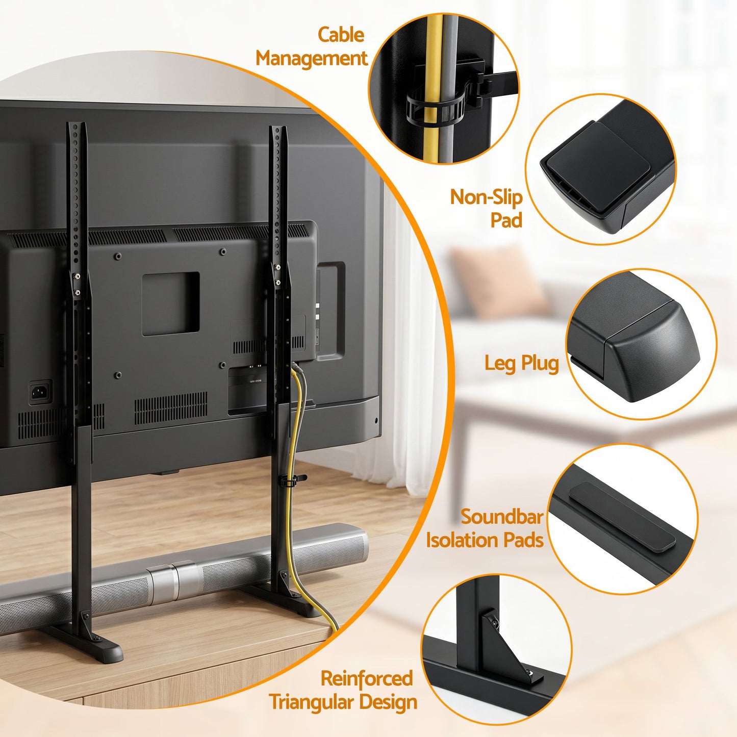 Artiss Universal TV Stand - 24-86 Inch