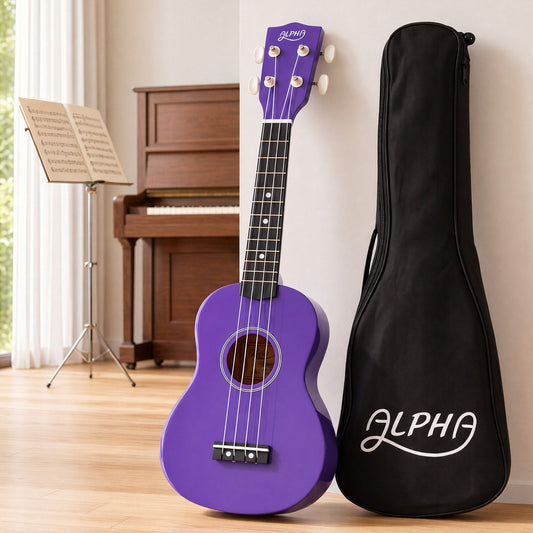 Alpha 21-inch Soprano Ukulele - Purple