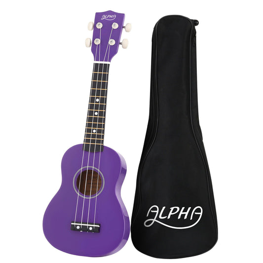 Alpha 21-inch Soprano Ukulele - Purple
