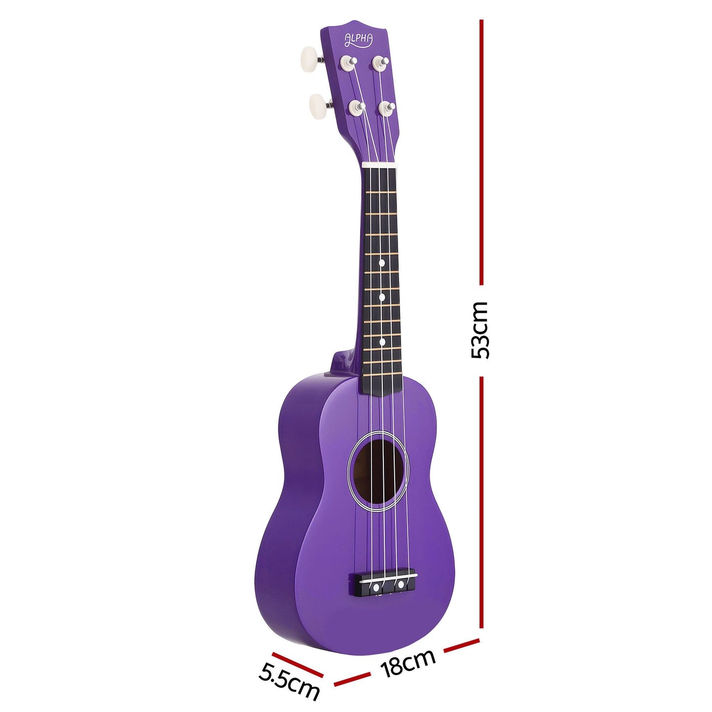 Alpha 21-inch Soprano Ukulele - Purple