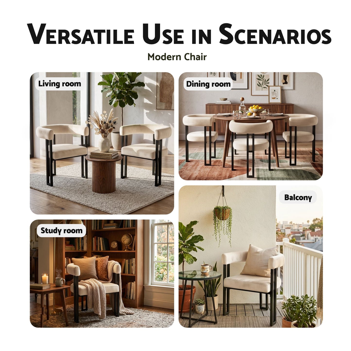Artiss Velvet Dining Chairs - 6 Pack - Beige
