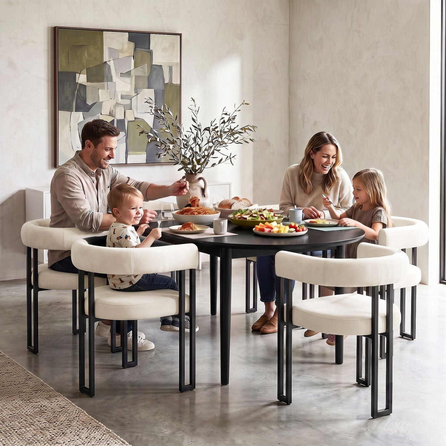 Artiss Velvet Dining Chairs - 6 Pack - Beige