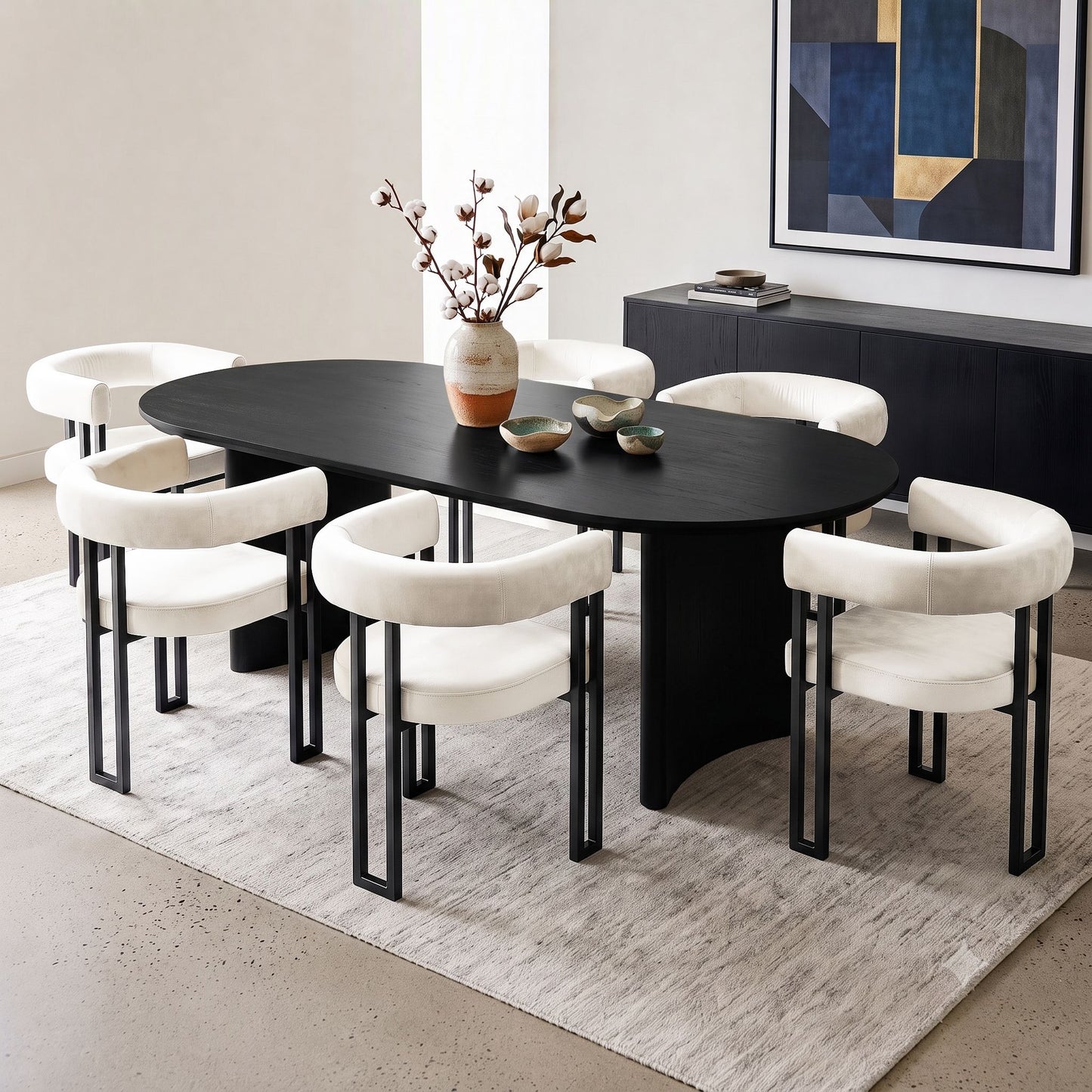 Artiss Velvet Dining Chairs - 6 Pack - Beige