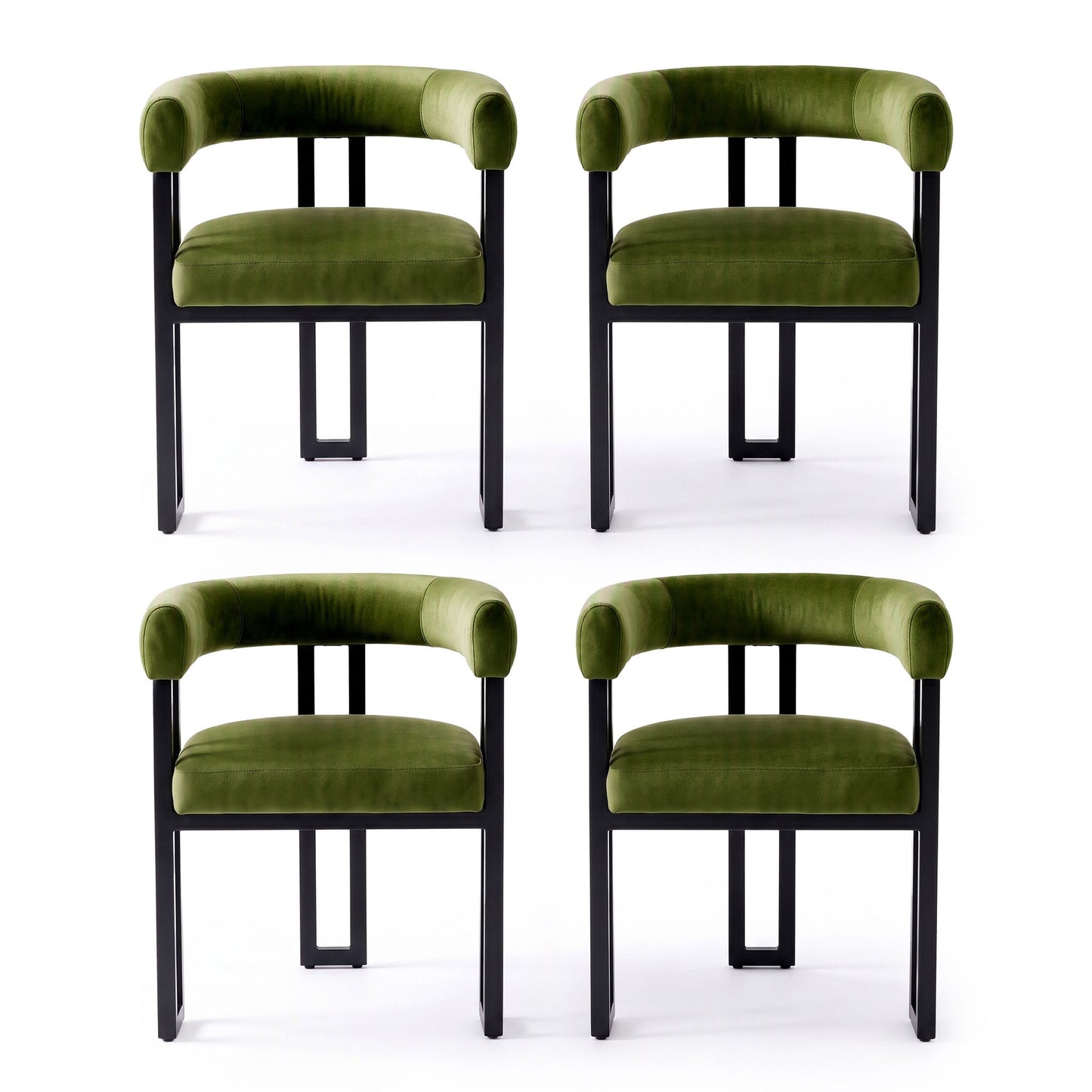 Artiss Velvet Dining Chairs - 4 Pack - Green