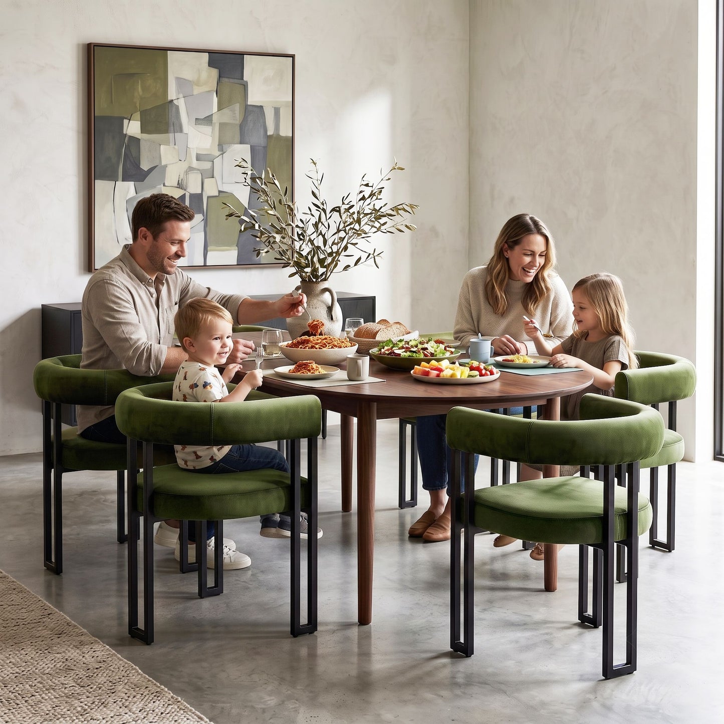 Artiss Velvet Dining Chairs - 4 Pack - Green